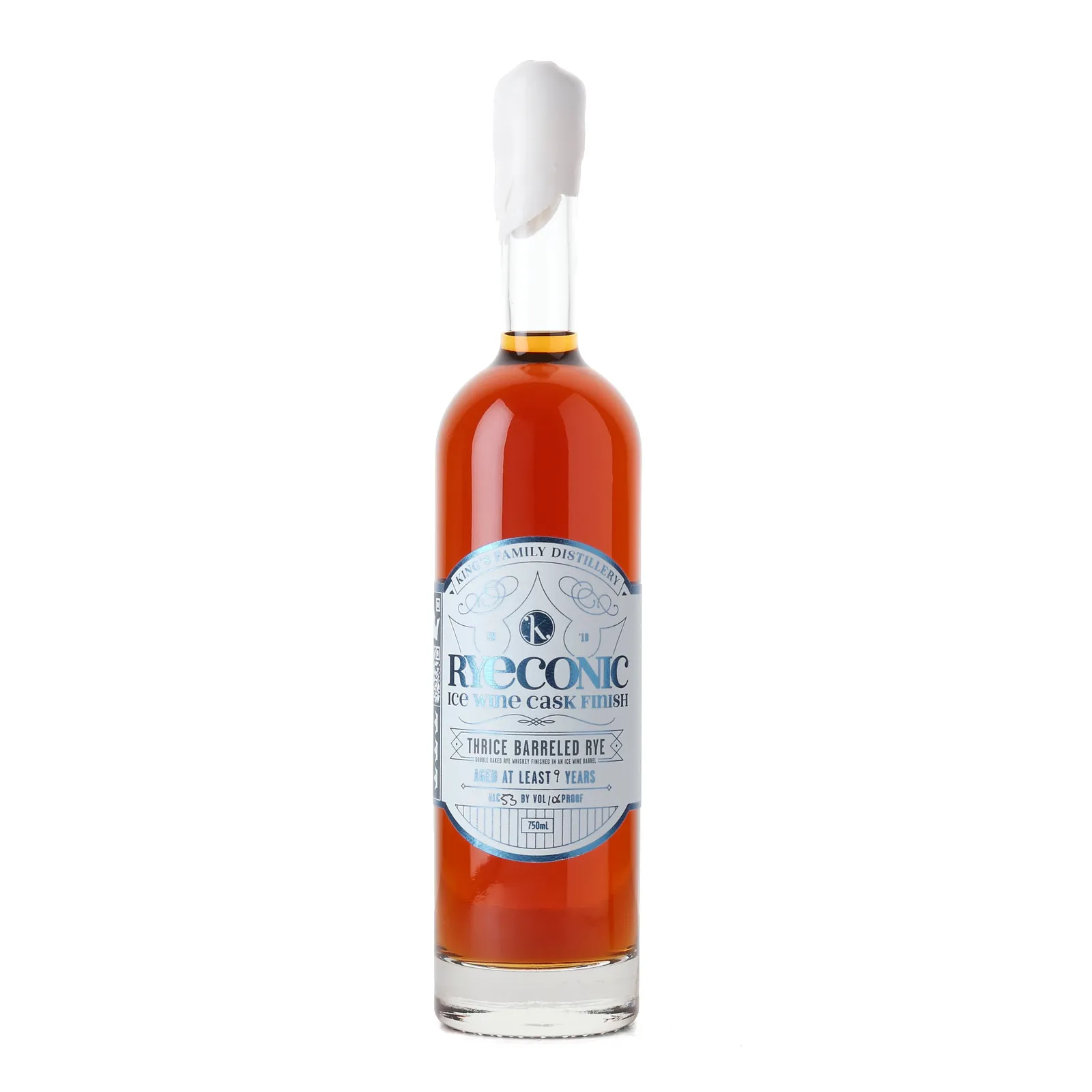 King's Family Ryeconic Ice Wine Cask Finish 9 Year Old, Ice Wine Cask, 53% whisky bottle