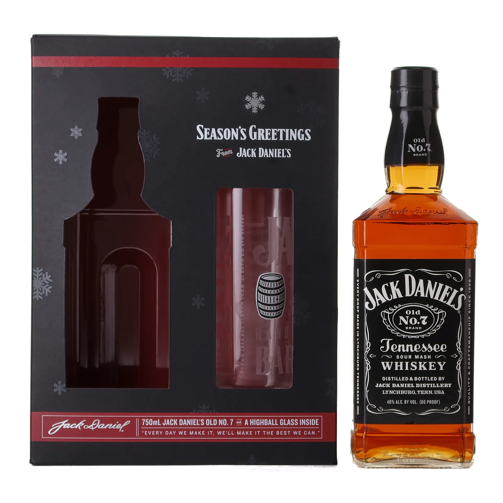Jack Daniel's Old No. 7 Tennessee Whiskey , 750 ml, 40% whisky bottle