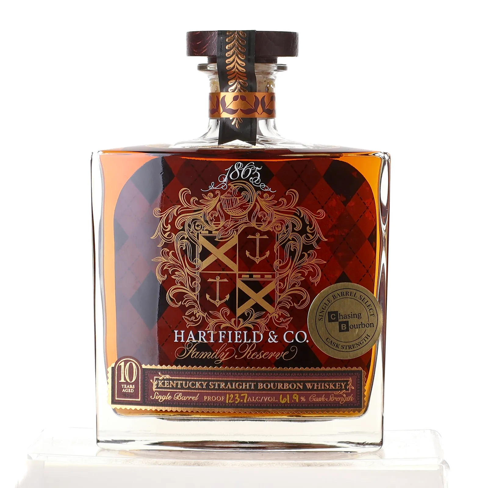 Hartfield & Co. Family Reserve Chasing Bourbon Private Barrel Selection 10 Year Old, Bourbon Cask, 61.9% whisky bottle