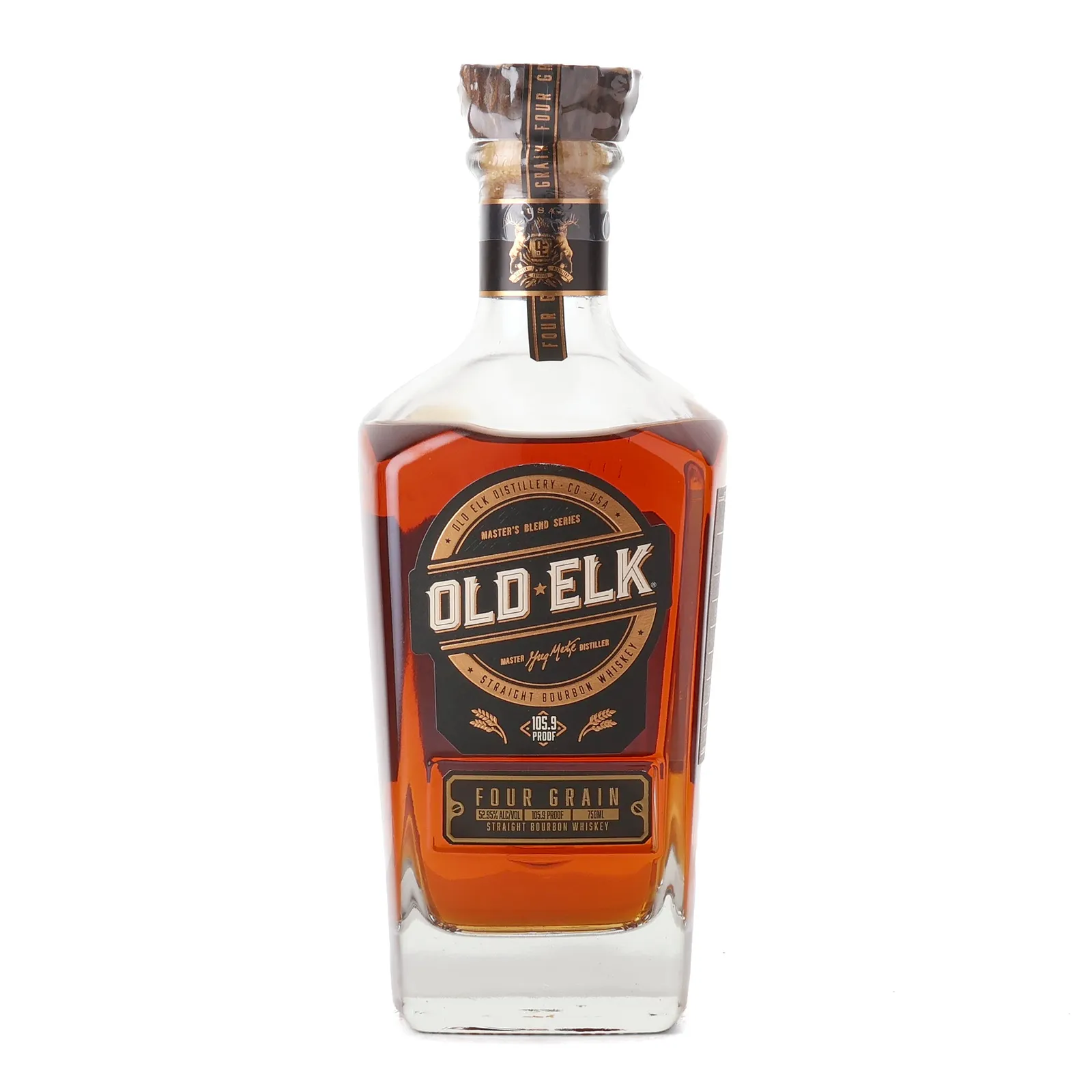 Old Elk Four Grain Bourbon 6 Year Old, New Charred Oak Cask, 53% whisky bottle