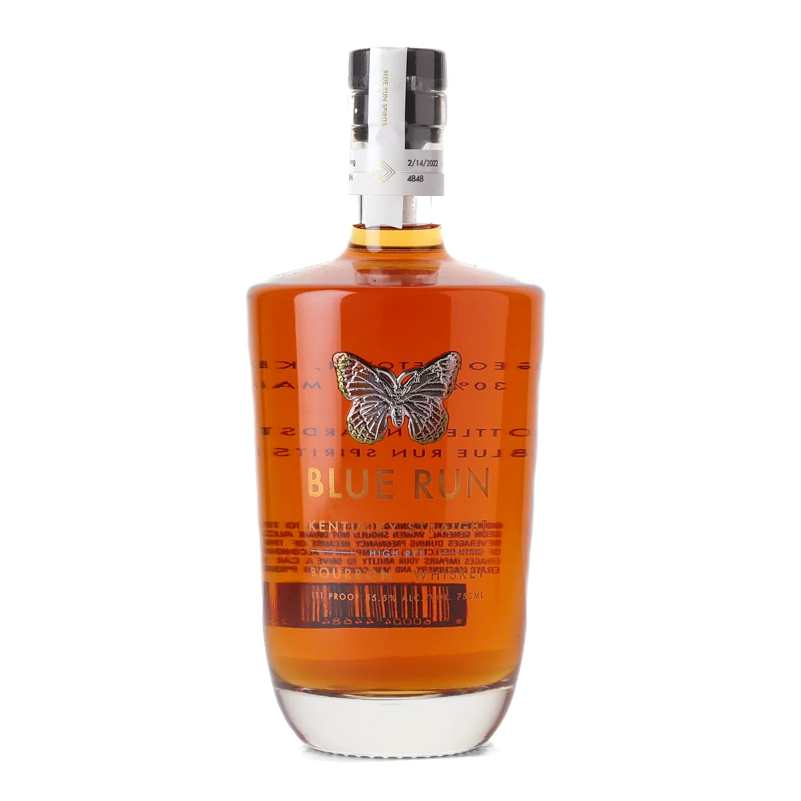 Blue Run High Rye Bourbon, Spring Batch, 2022, 55.5% whisky bottle