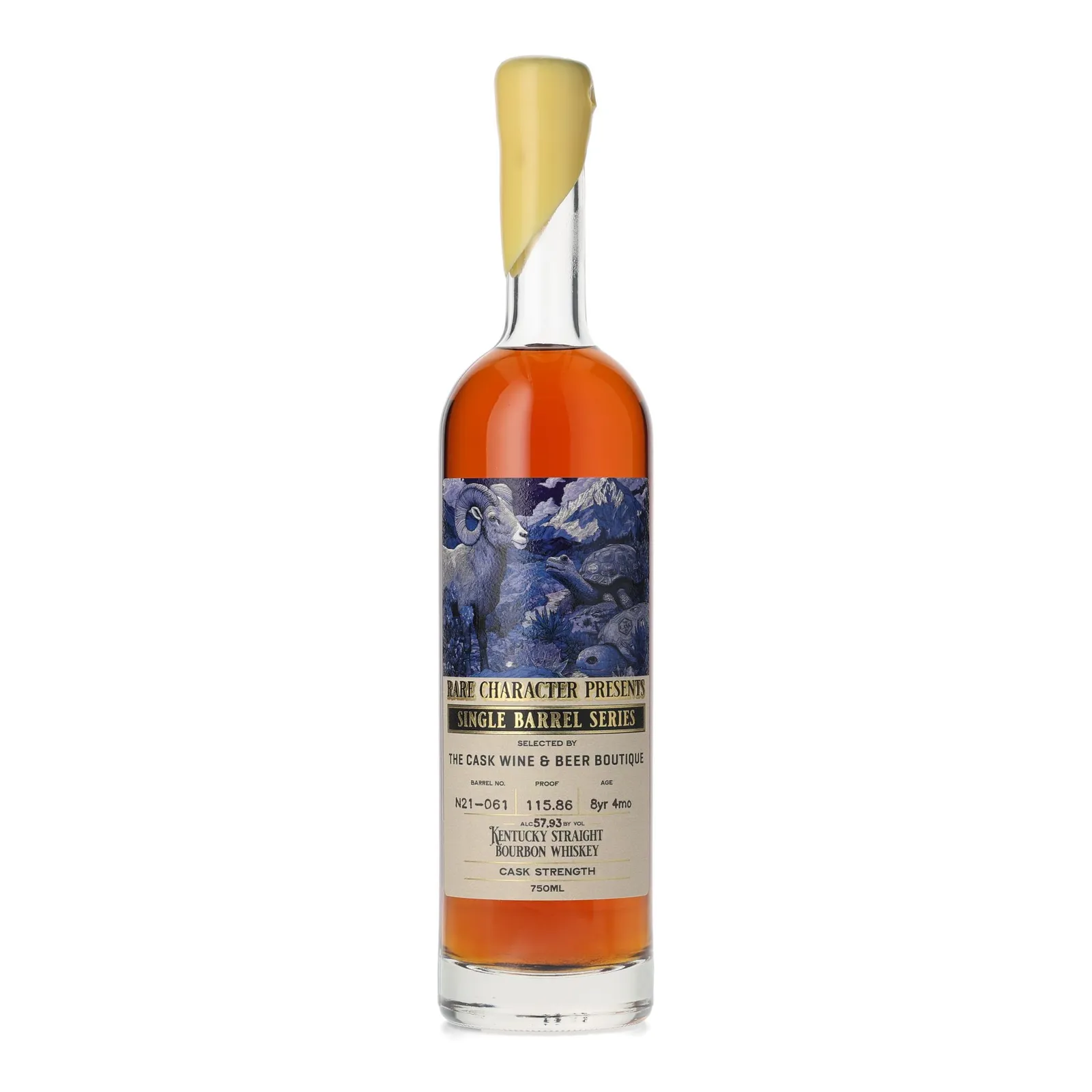 Rare Character Single Barrel Series 8 Year Old, Cask #N21-061, 2017, Rare Character Whiskey Co., 57.93% whisky bottle