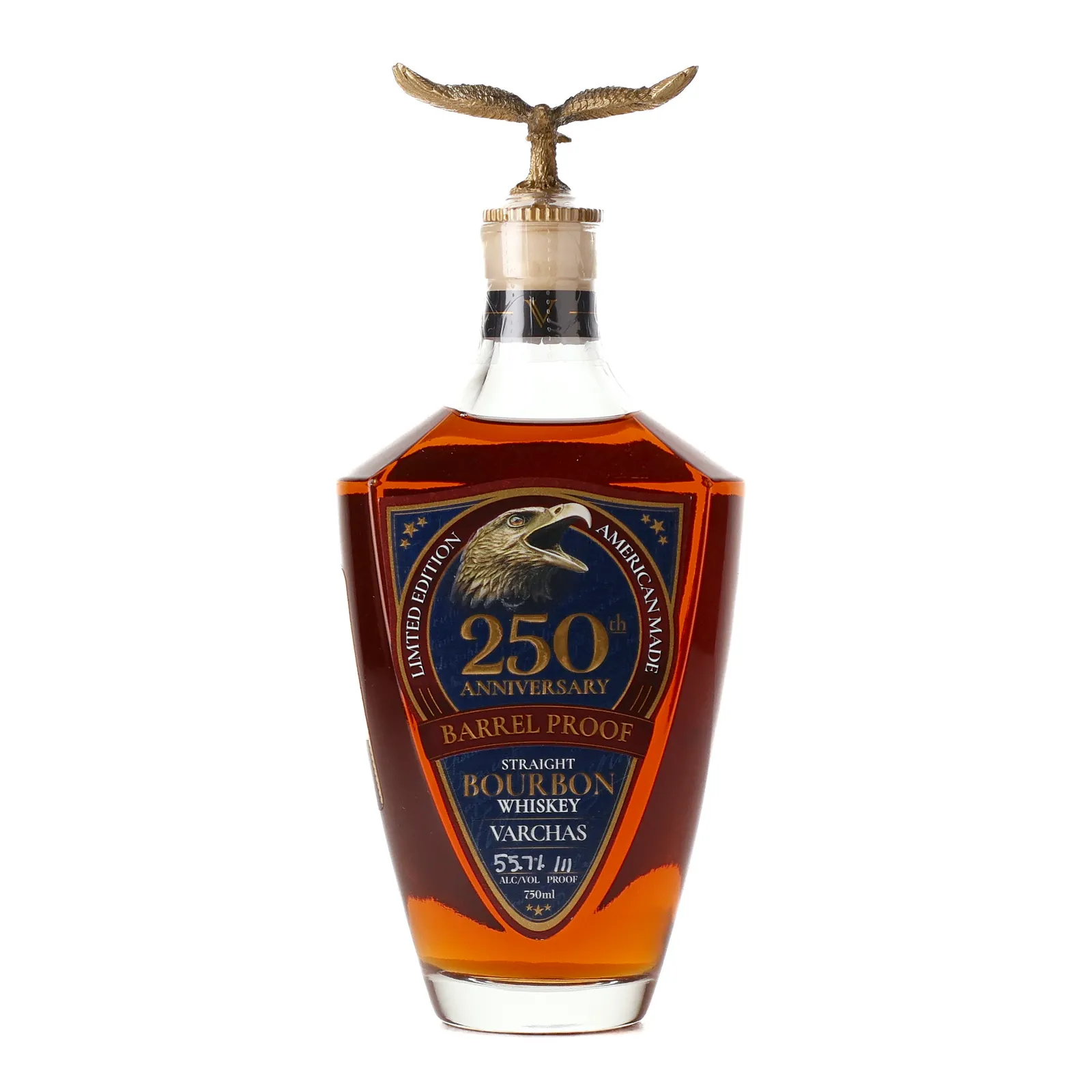 Varchas 250th Anniversary Barrel Proof Straight Bourbon 9 Year Old, Cask #623, 2026, 55.5% whisky bottle