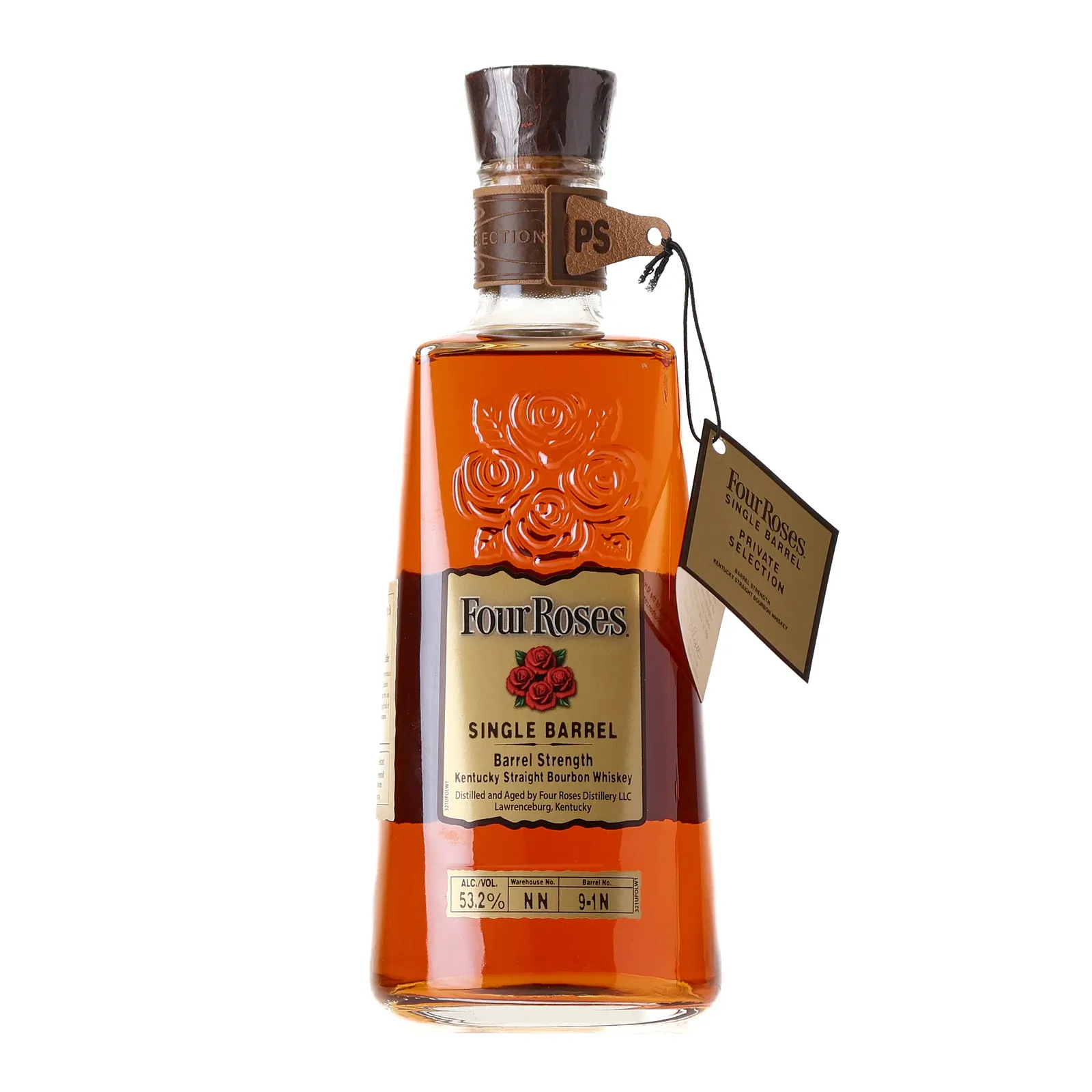 Four Roses Single Barrel Private Selection OBSF 10 Year Old, Cask #9-1N, 2024, 53.2% whisky bottle