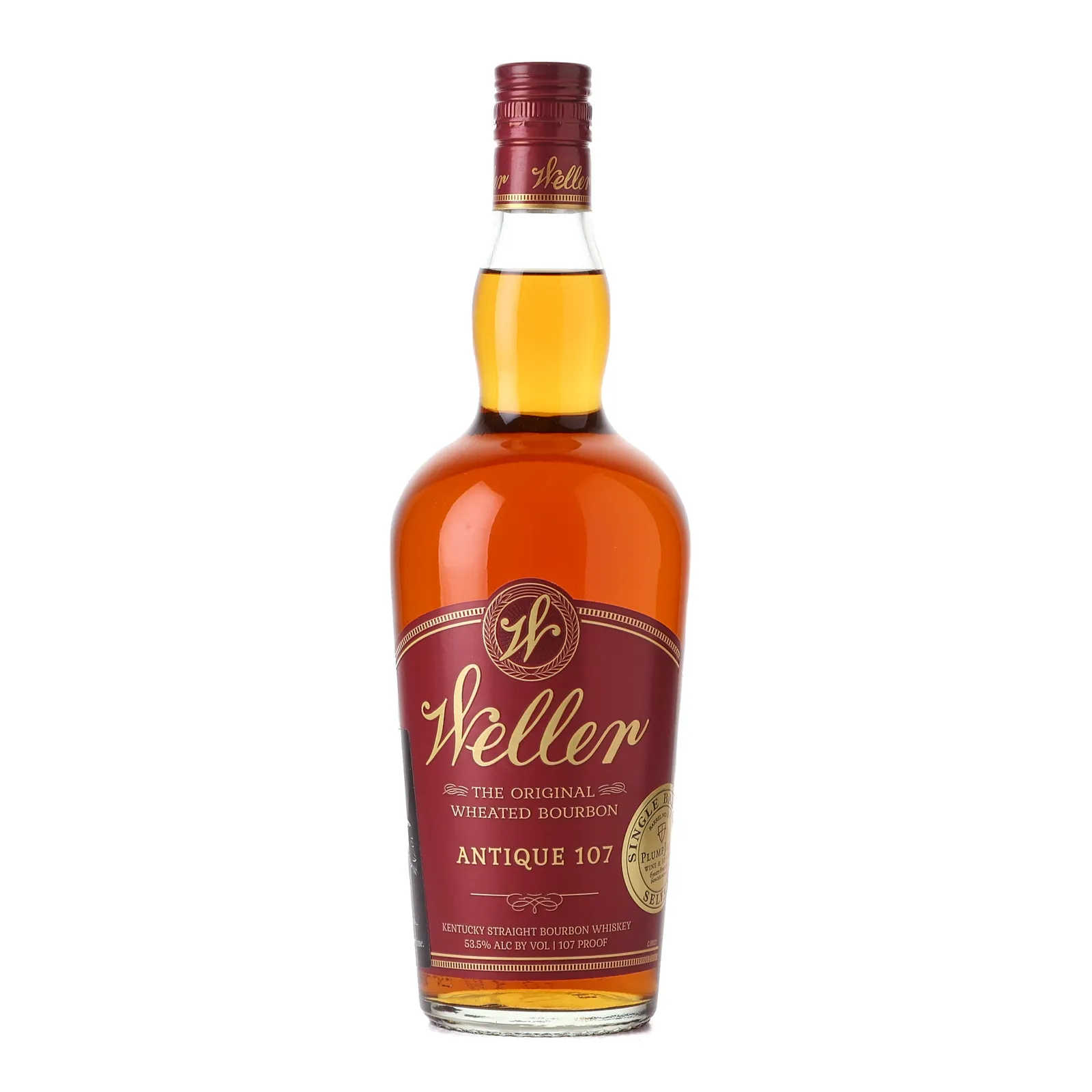 W.L. Weller Antique 107 Plumpjack Private Barrel Selection 6 Year Old, Cask #114, 53.5% whisky bottle
