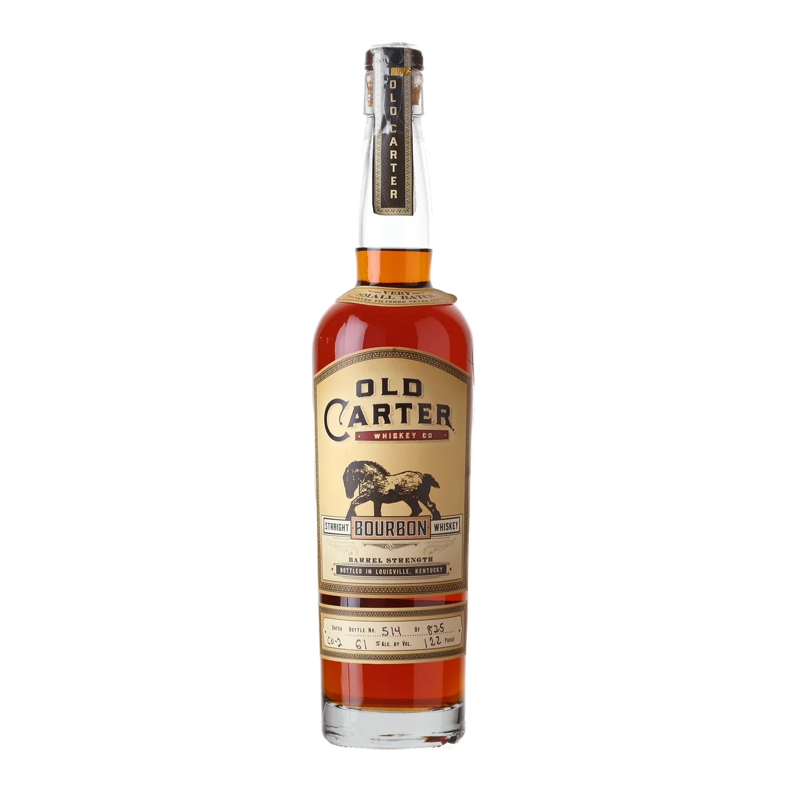 Old Carter Very Small Batch No. Bourbon, Batch No. CO-2, 61% whisky bottle