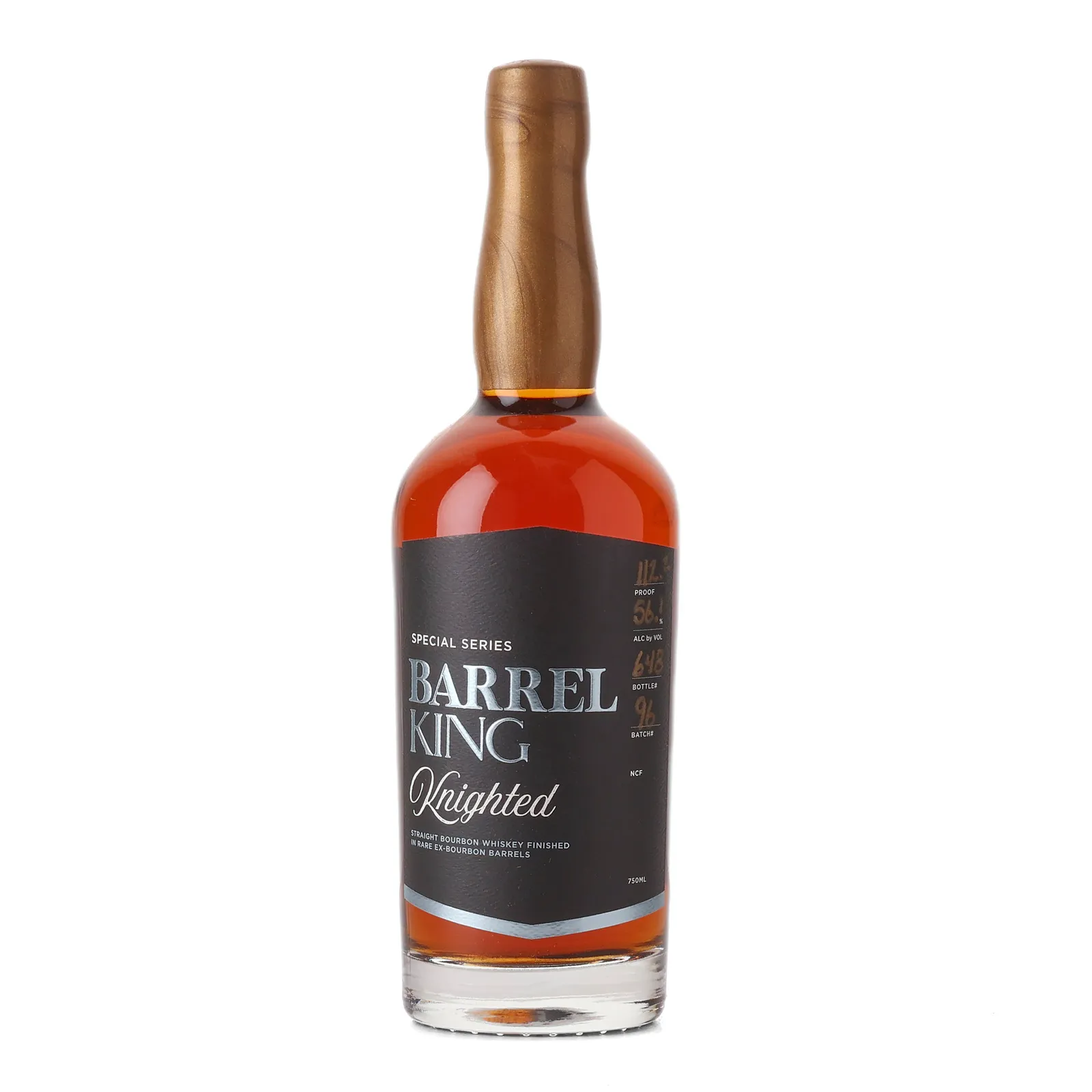 Barrel King Knighted The Delta, Ex-Bourbon Cask, Batch No. 96, 56.1% whisky bottle