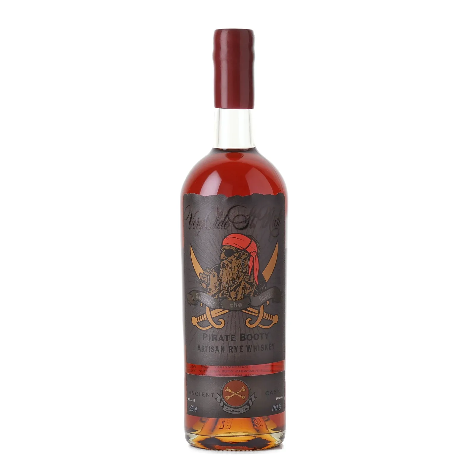 Very Olde St. Nick Pirate Booty Artisan Rye, 2026, 55.4% whisky bottle