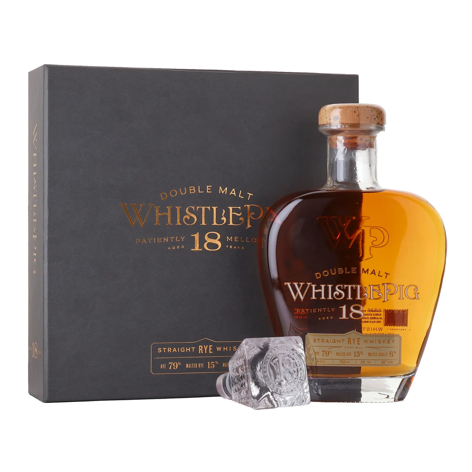 WhistlePig Double Malt 18 Year Old, PX Sherry Cask, 46% whisky bottle