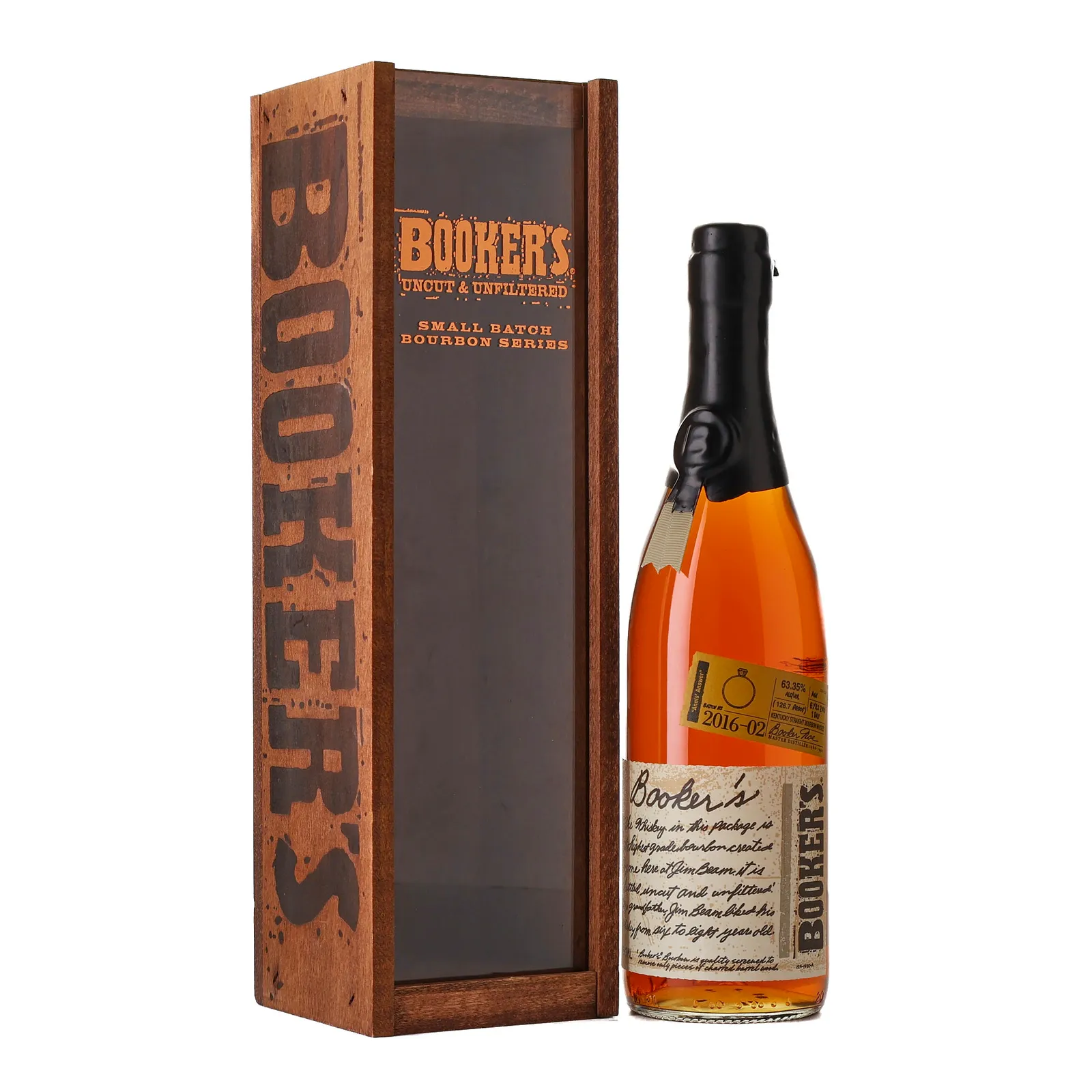 Booker's Small Batch No. Annis' Answer 6 Year Old, Batch No. 2016-02, 2016, 63.35% whisky bottle