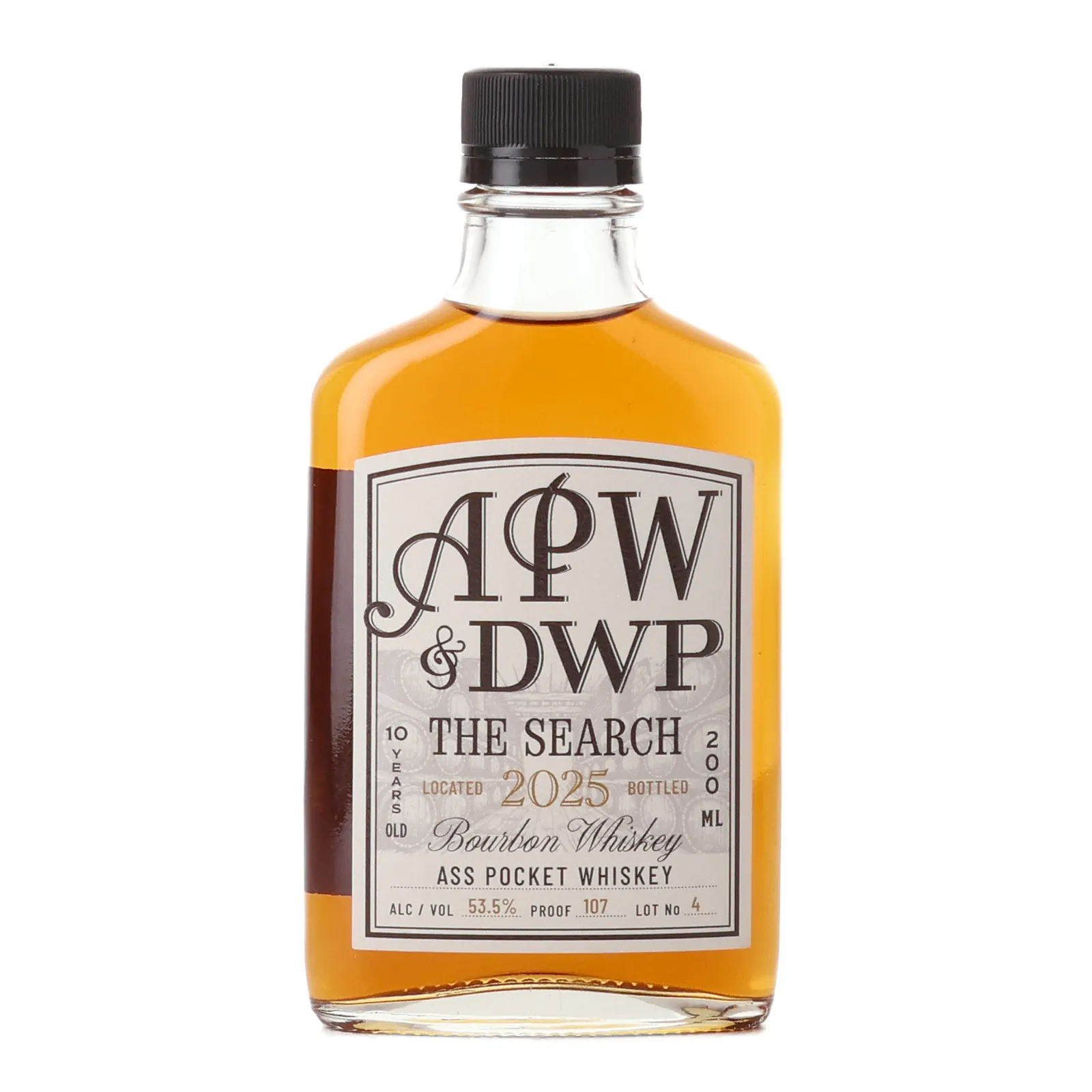 Ass Pocket Whiskey The Search 10 Year Old, Lot No. 4, 2025, 53.5% whisky bottle