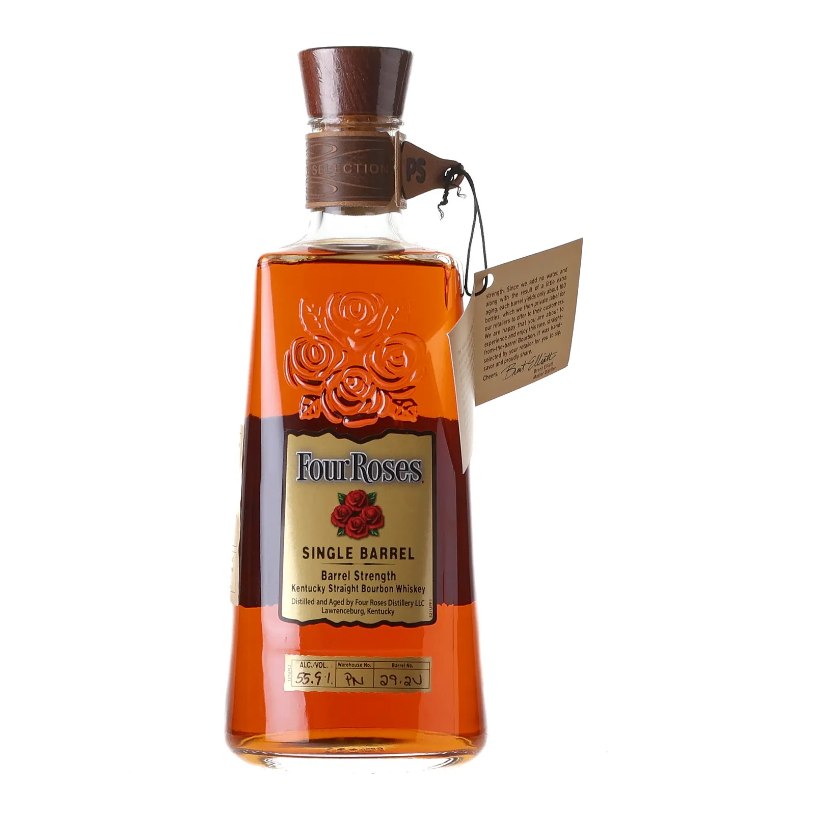 Four Roses Private Barrel Selection 10 Year Old, Cask #29-2V, 2022, 55.9% whisky bottle