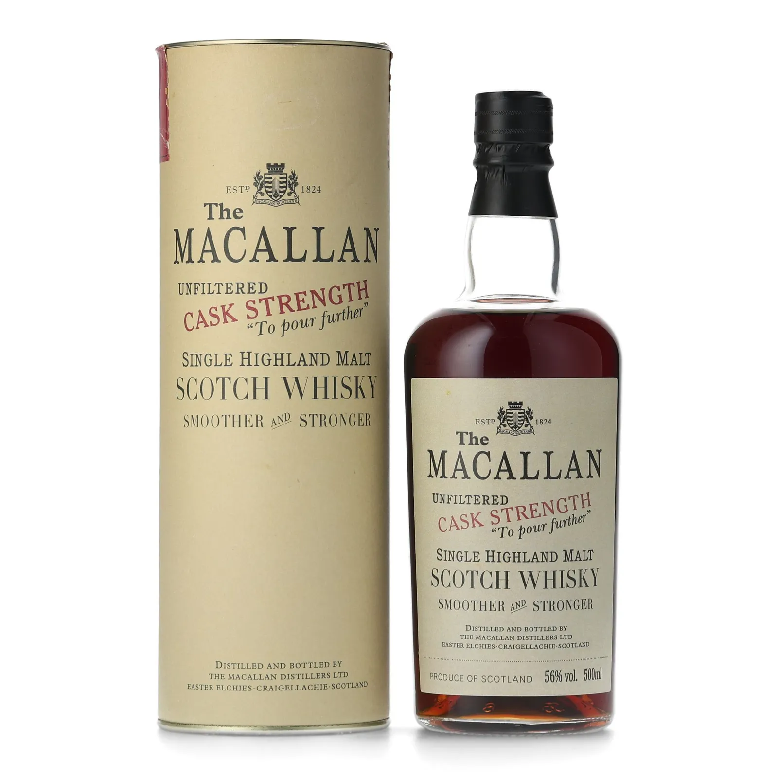 Macallan Cask Strength 18 Year Old, Sherry Cask, Cask #9780, 1999, 56% whisky bottle