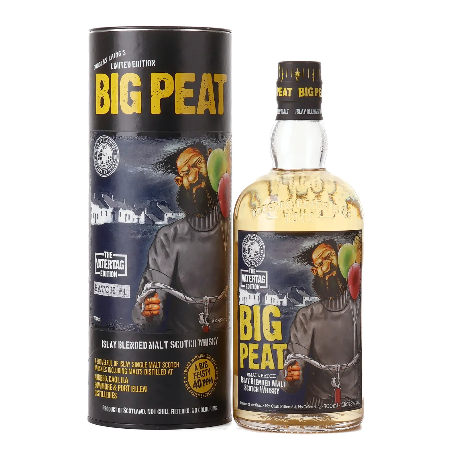 Big Peat The Vatertag Edition Islay Blended Malt, Batch No. 1, 2019, 48% whisky bottle