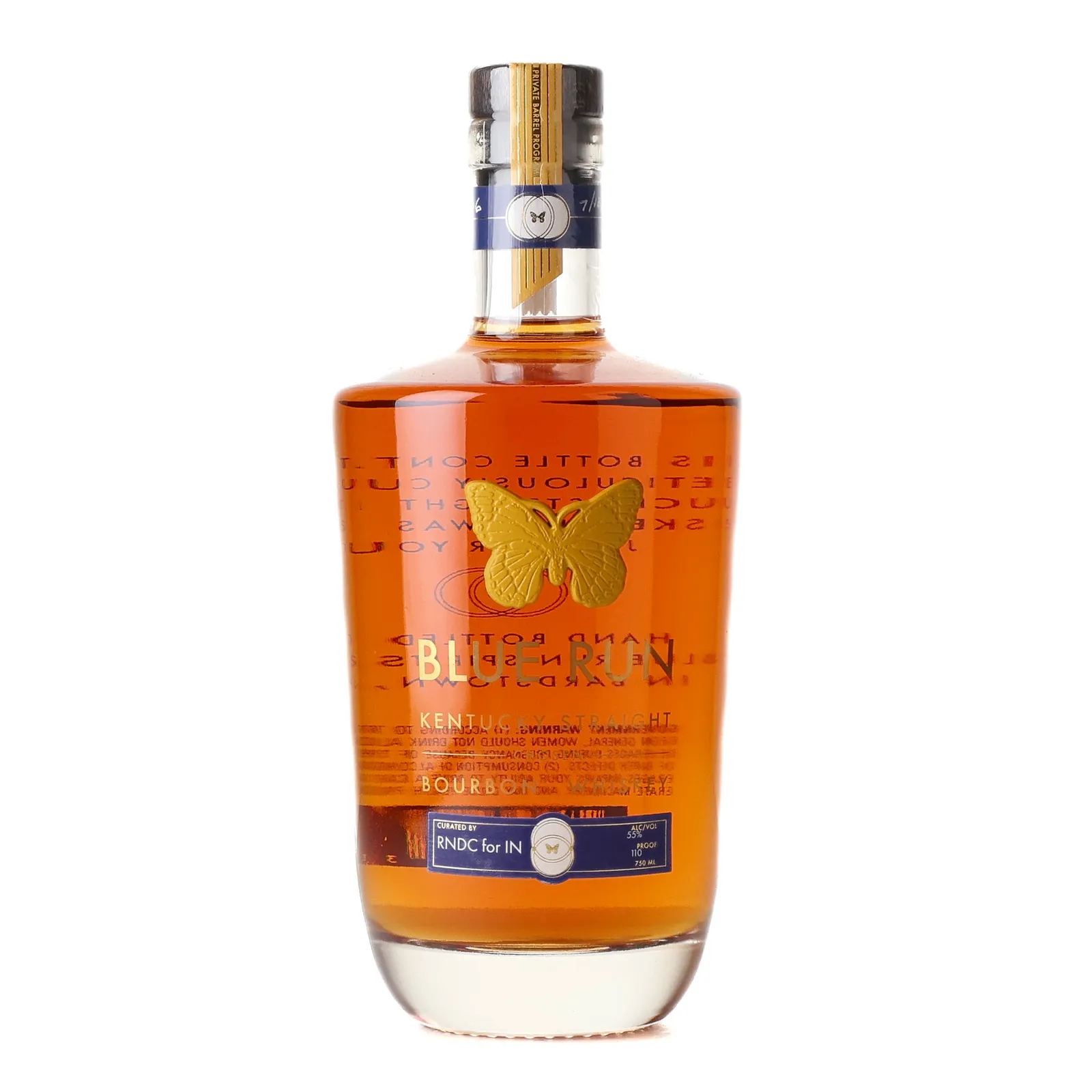 Blue Run Chosen Bourbon RNDC for IN, 2023, 55% whisky bottle