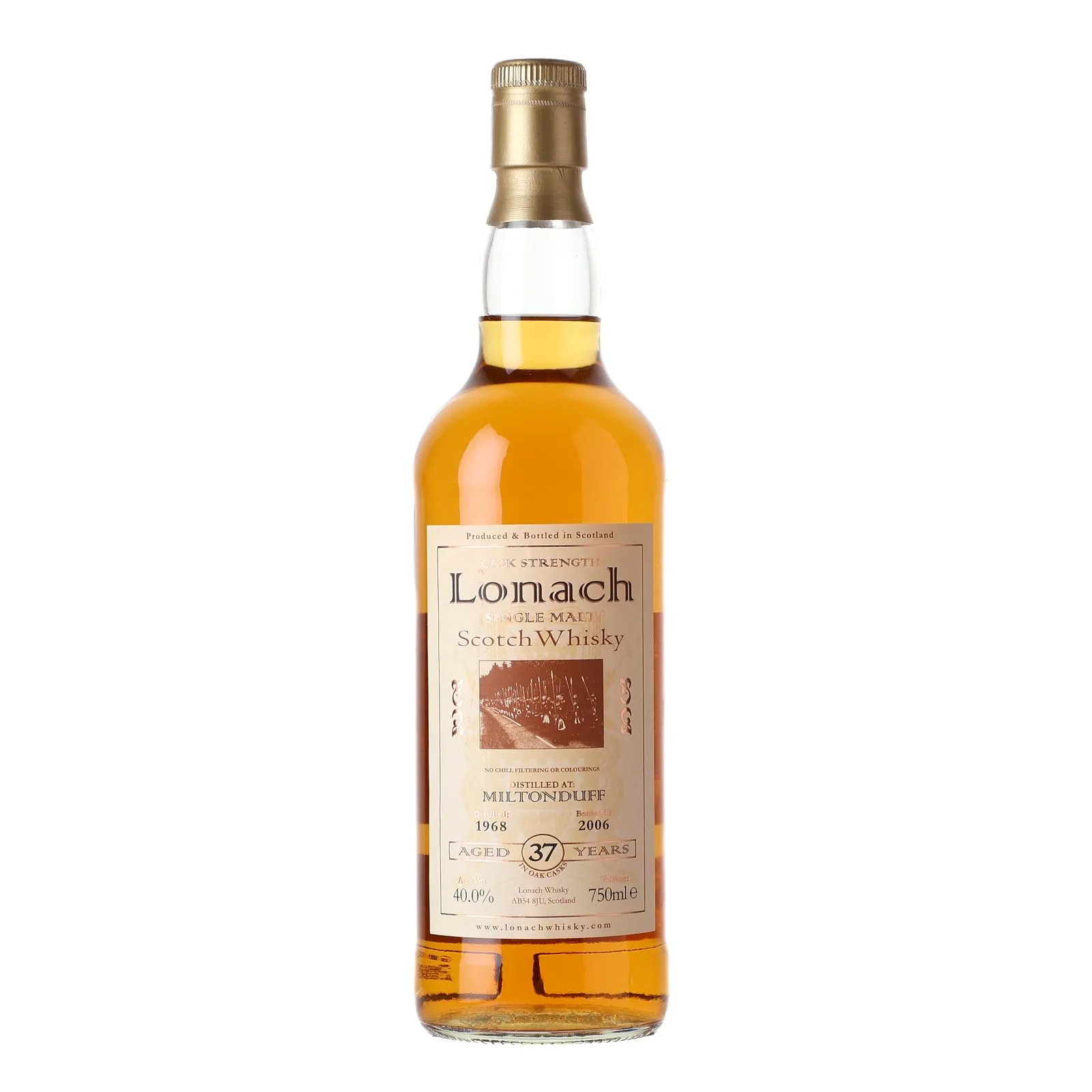 Miltonduff Lonach 37 Year Old, Oak Cask, 1968, Duncan Taylor, 40% whisky bottle