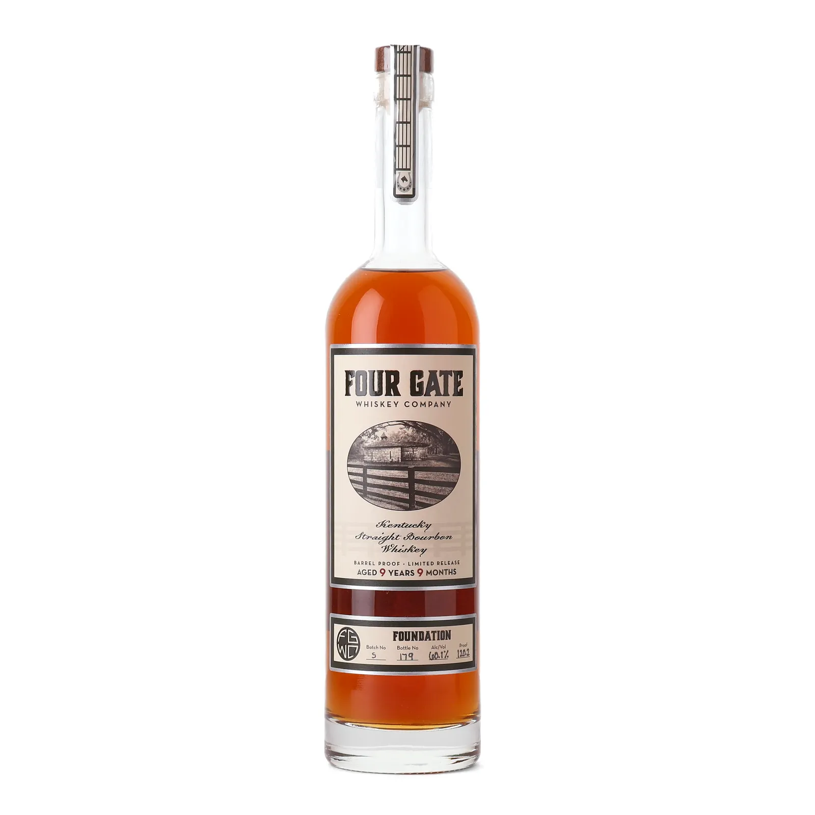 Four Gate Foundation 9 Year Old, Bourbon Cask, Batch No. 5, 2020, 60.1% whisky bottle
