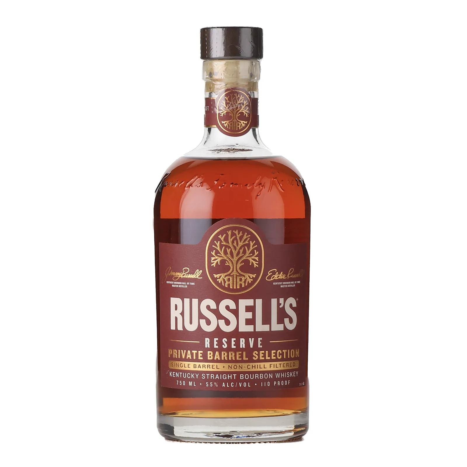 Russell's Reserve Private Barrel Selection 'Tri County' 8 Year Old, New Charred Oak Cask, Cask #25-1229, 2025, 55% whisky bottle