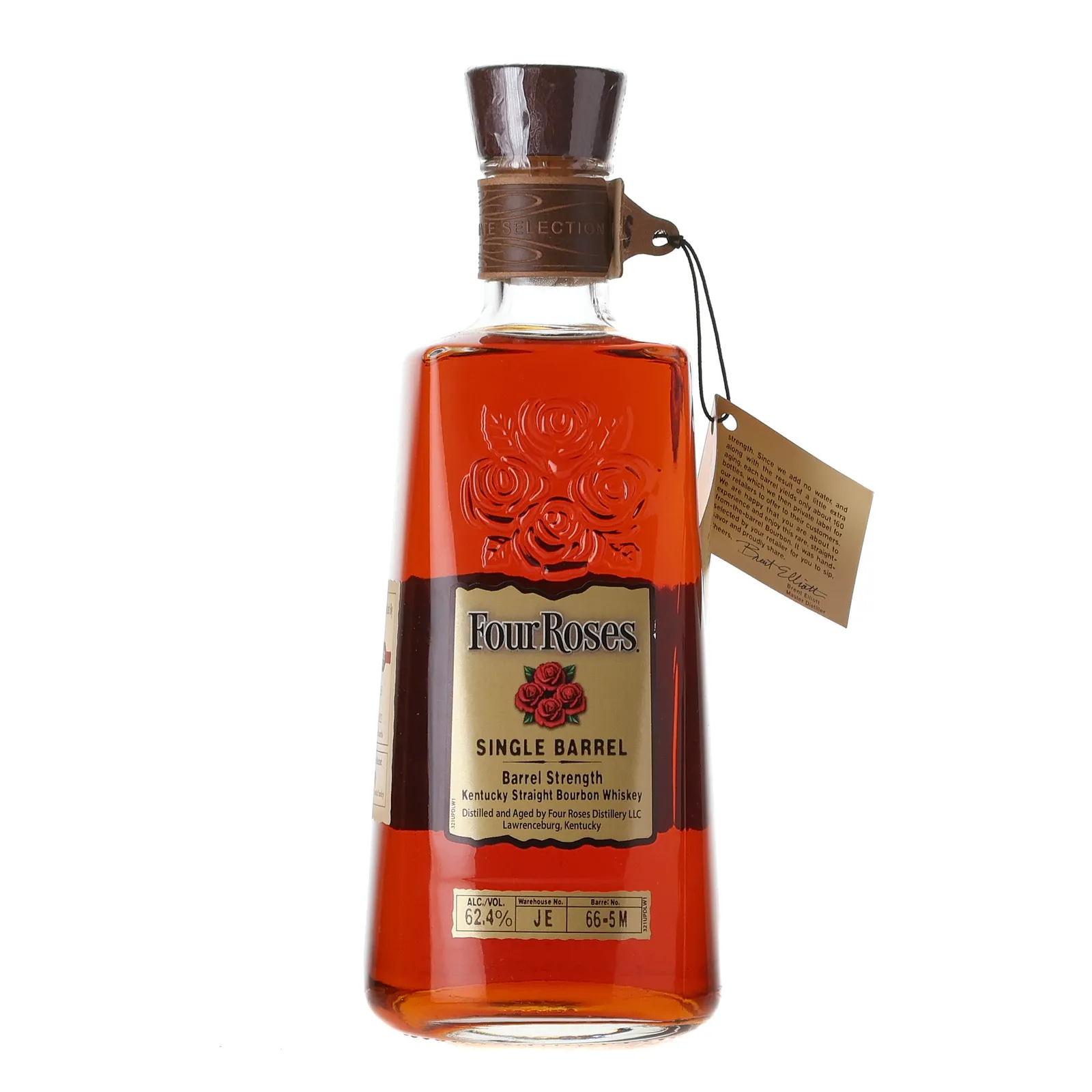 Four Roses Single Barrel Private Selection OESQ 10 Year Old, Cask #66-5 M, 2023, 62.4% whisky bottle