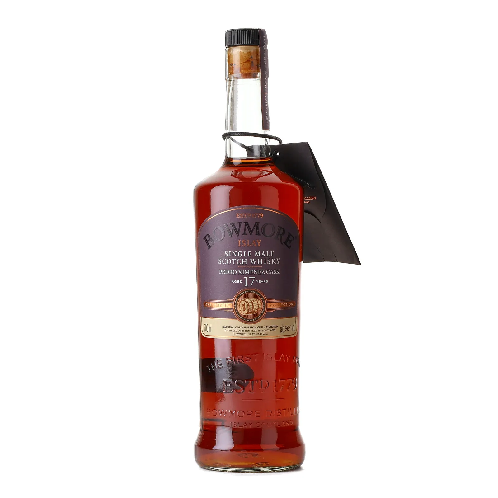 Bowmore 1999 Hand Filled Sherry Feis Ile 17 Year Old, Pedro Ximenez Cask, Cask #24, 2016, 56.1% whisky bottle