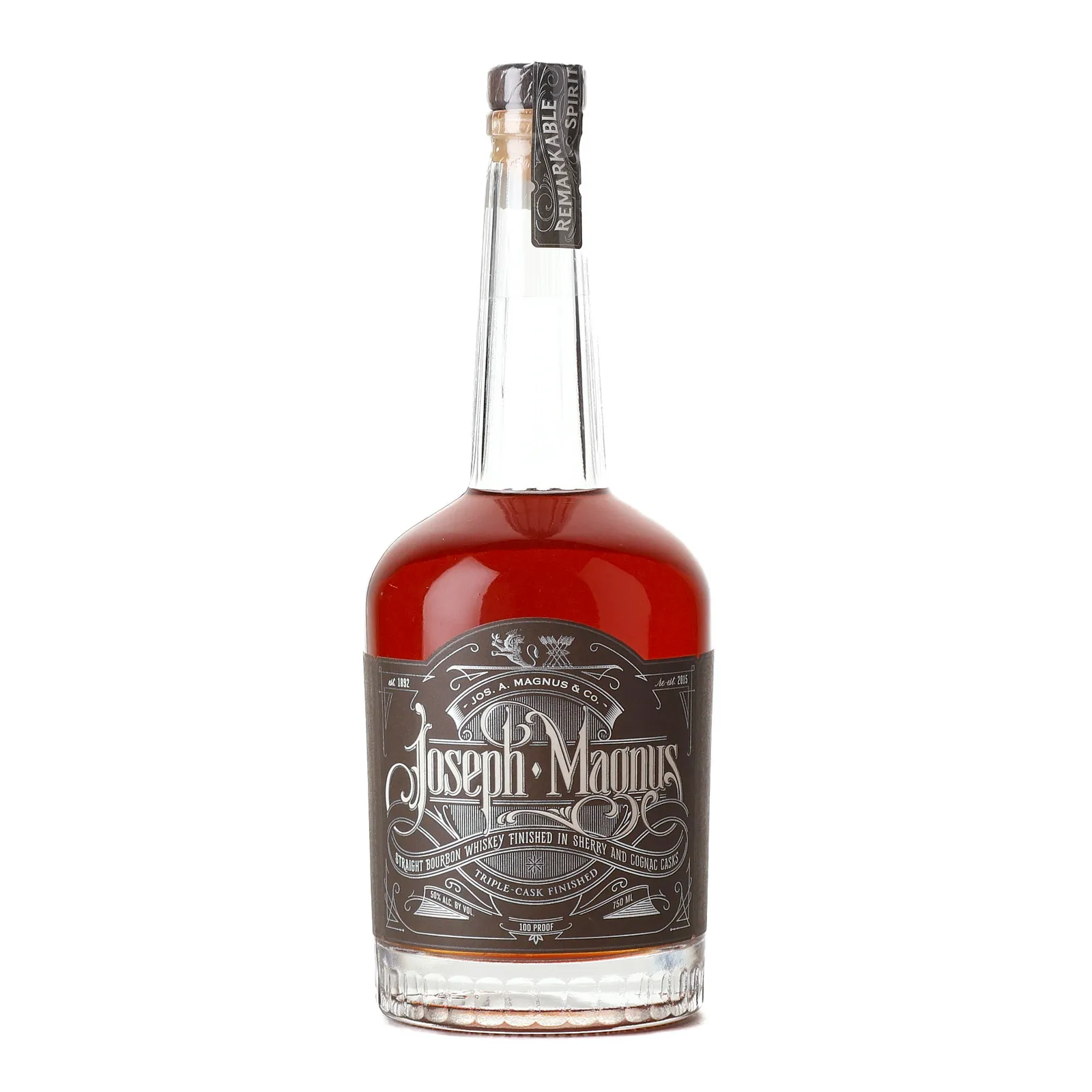 Joseph Magnus Triple Cask Finished, Cognac & Sherry Cask, Batch No. 287, 50% whisky bottle
