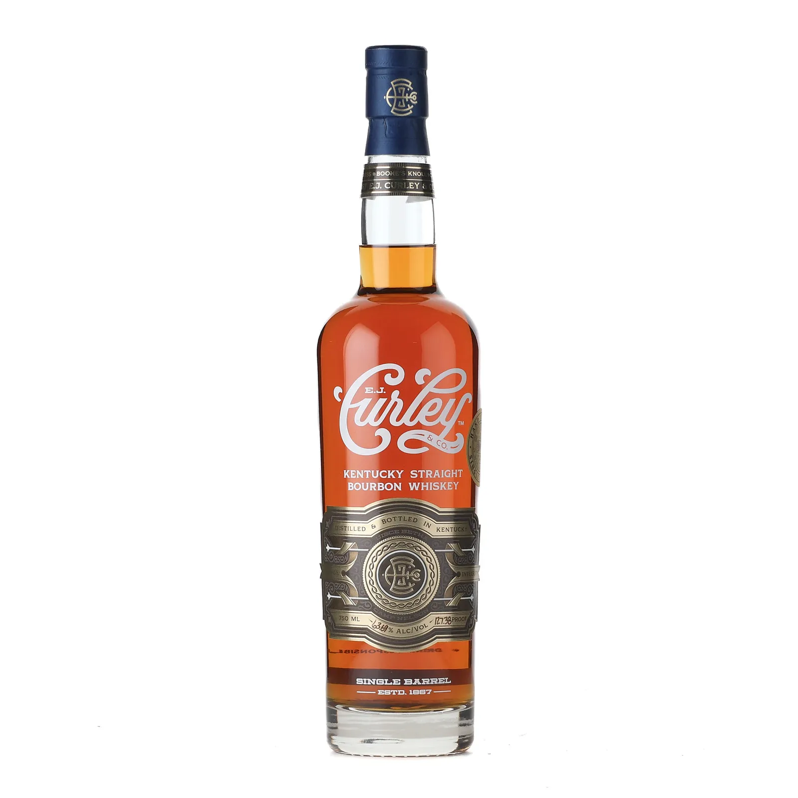 E.J. Curley & Co. Bourbon 'Gold Eagle' Private Barrel Selection, New Oak Cask, Cask #53, 63.7% whisky bottle