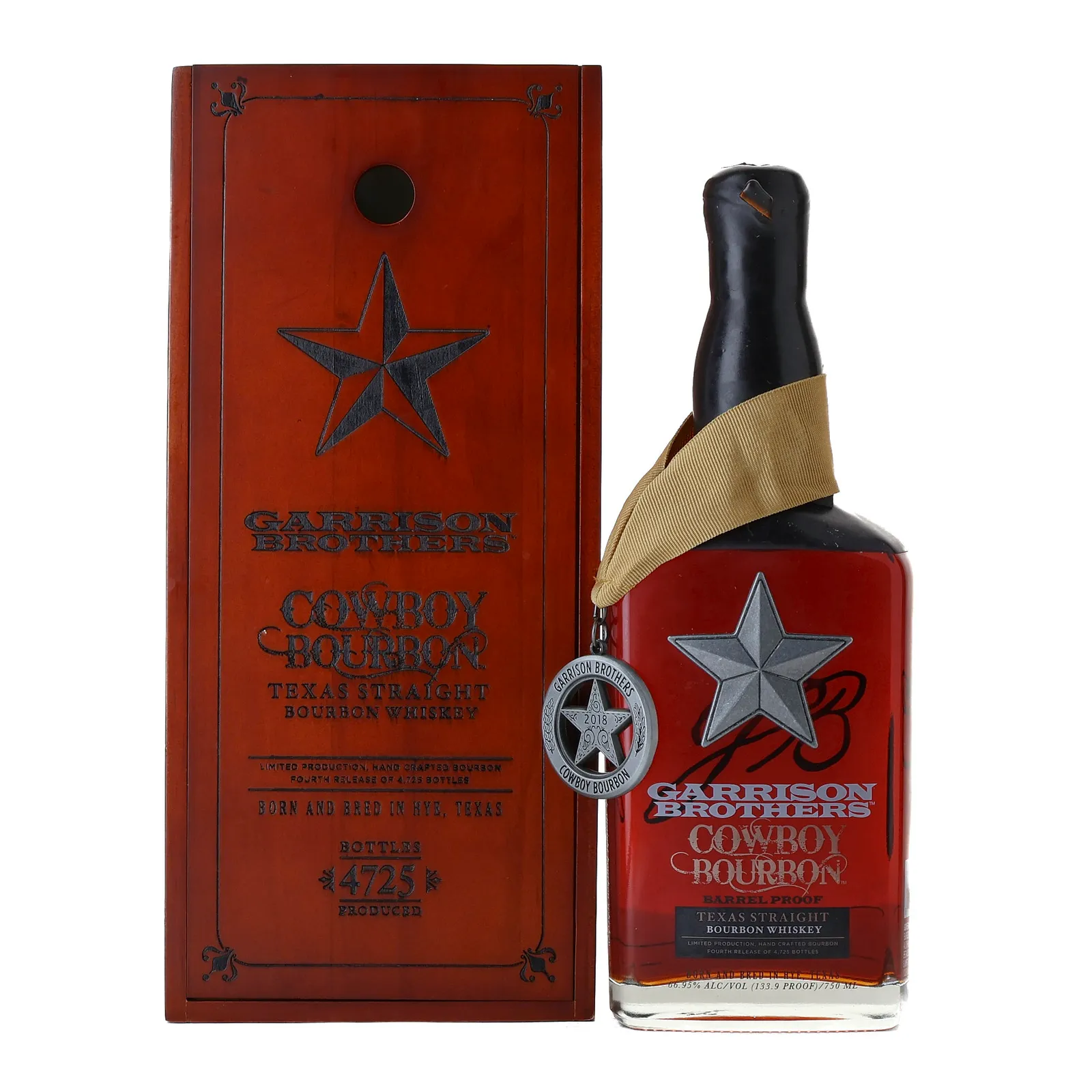 Garrison Brothers Cowboy Bourbon 5 Year Old, 2018, 66.95% whisky bottle