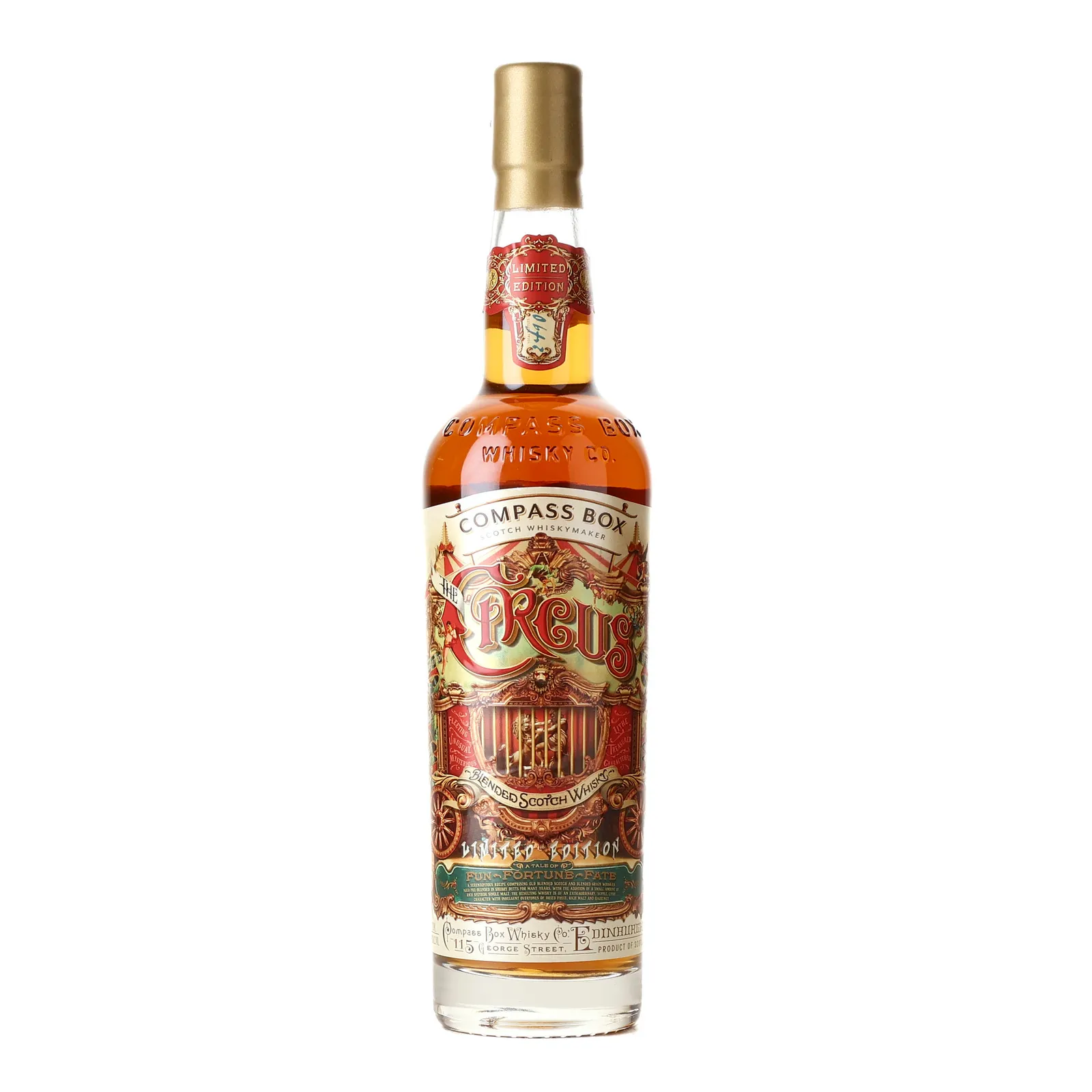 Compass Box The Circus, Sherry Cask, 2016, 49% whisky bottle