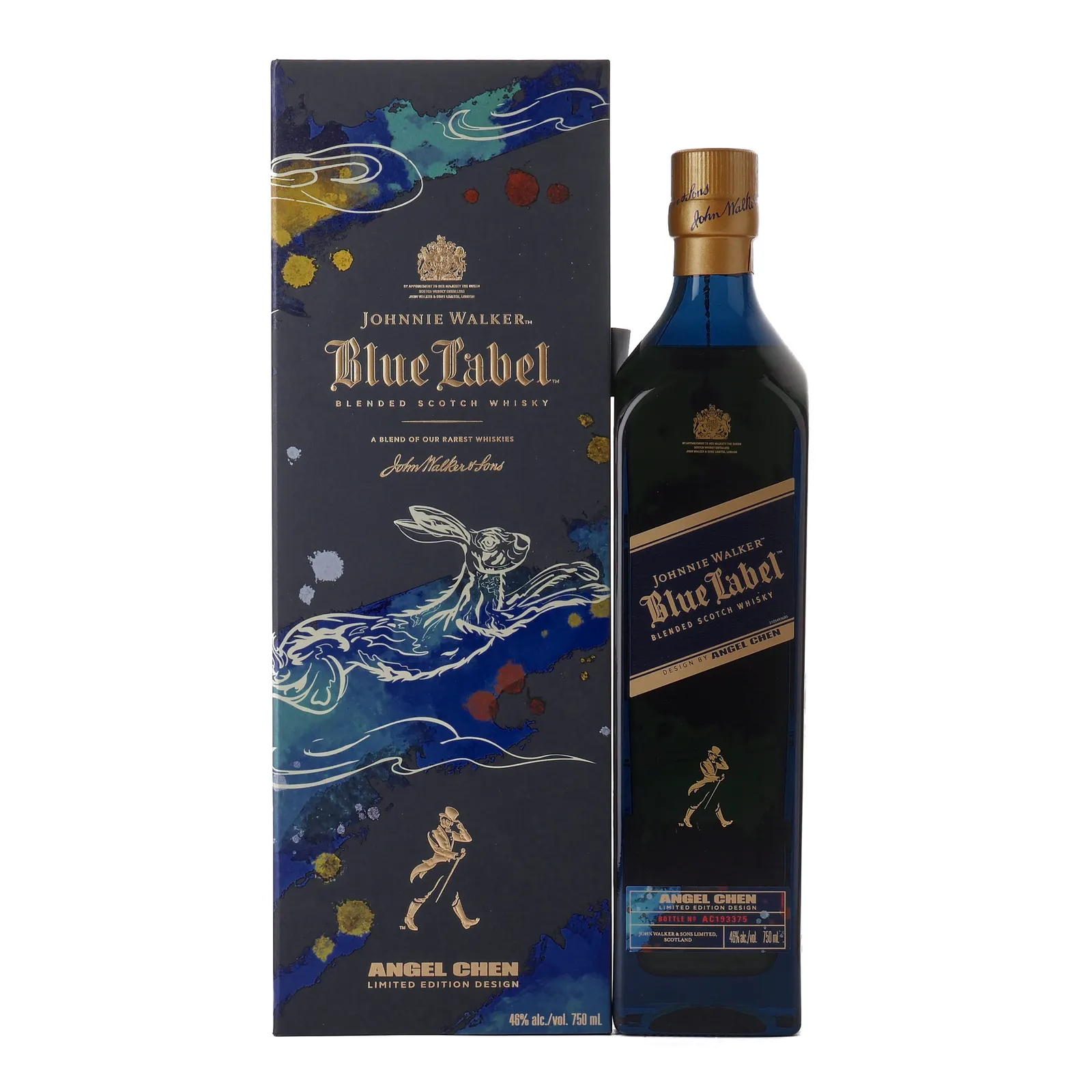 Johnnie Walker Blue Label Lunar New Year Year of the Rabbit Angel Chen Limited Edition, 2023, 46% whisky bottle