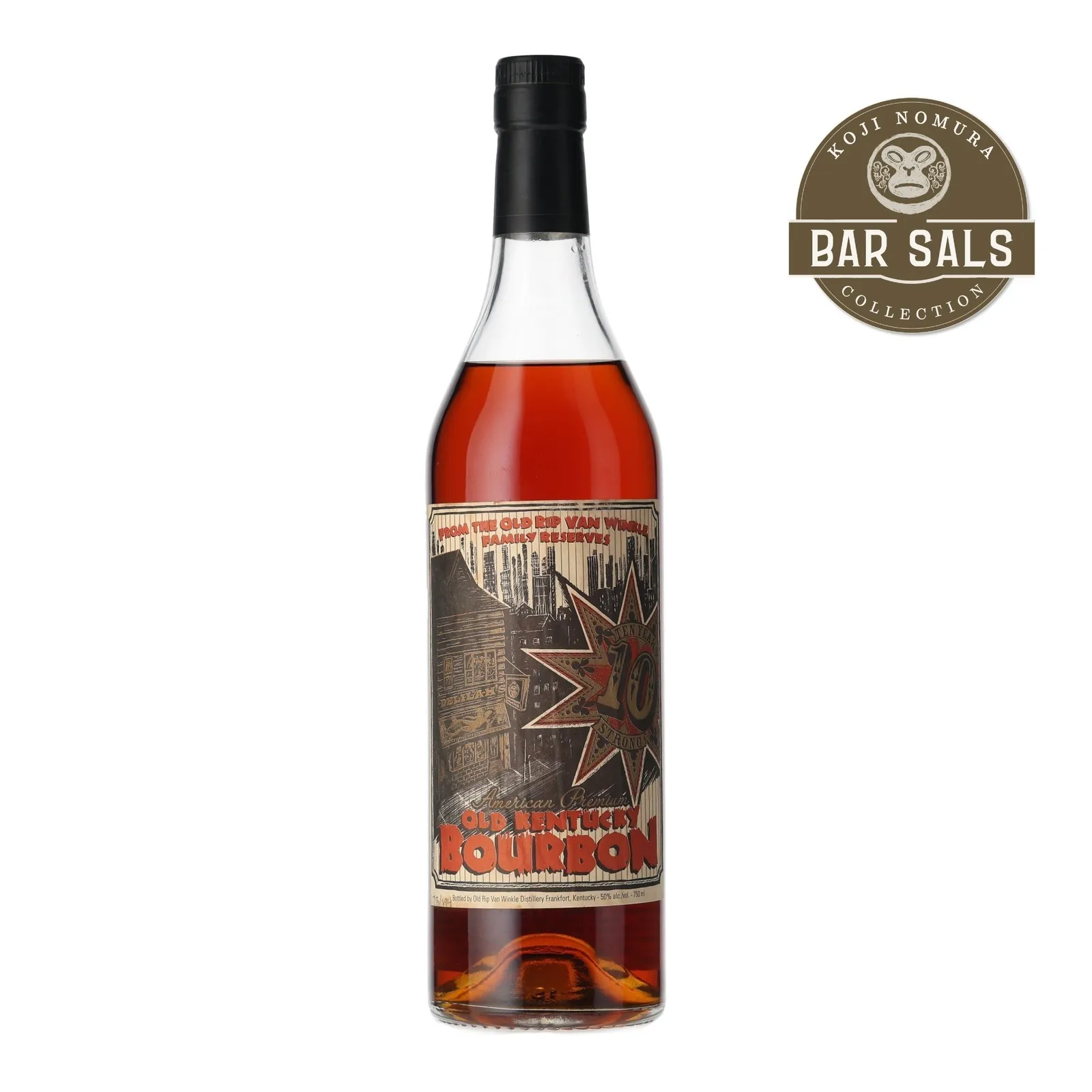 Old Rip Van Winkle Delilah's 10th Anniversary Private Barrel Selection 10 Year Old, New Charred Oak Cask, 2003, 50% whisky bottle