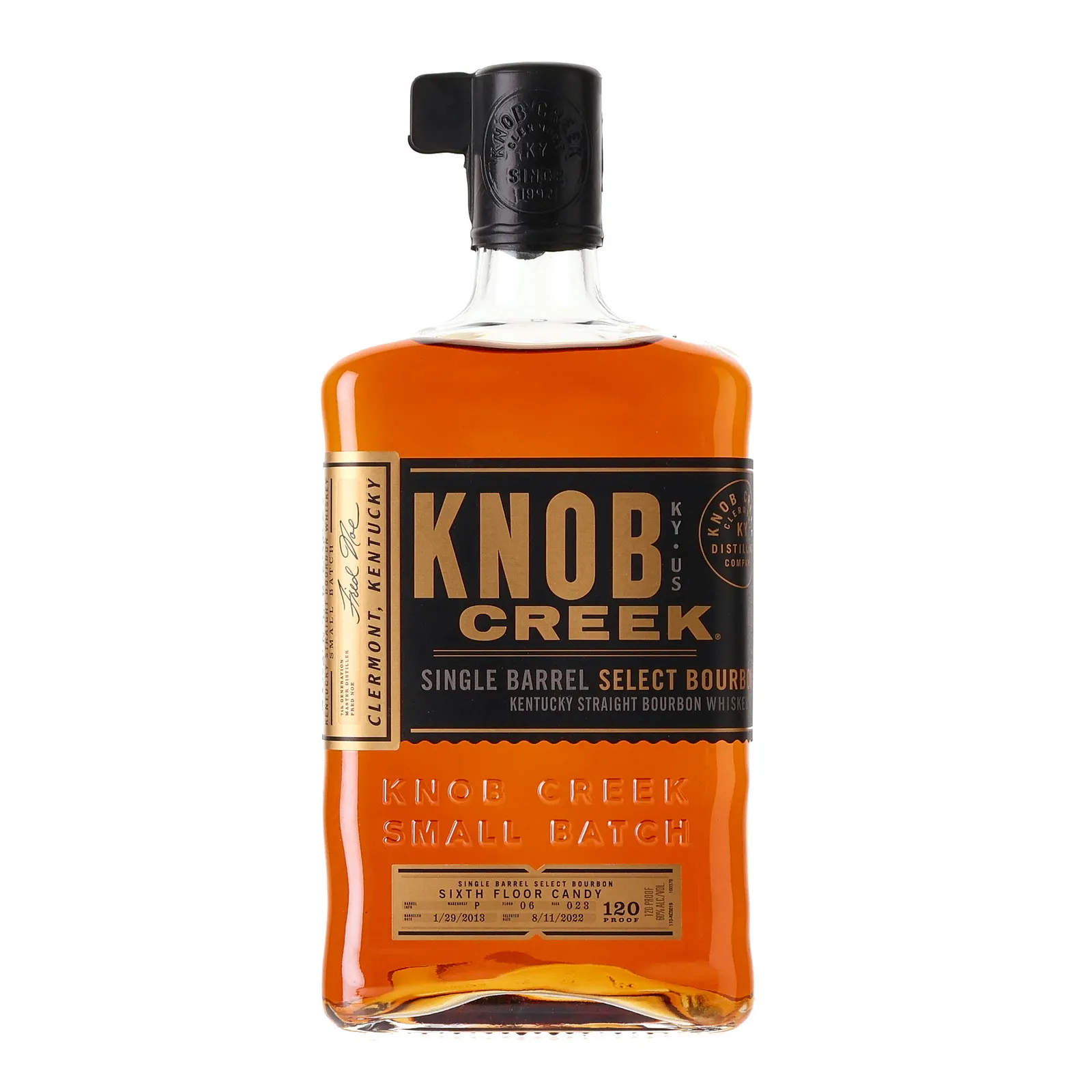Knob Creek Sixth Floor Candy 2013, Bourbon Cask, 2022, 60% whisky bottle