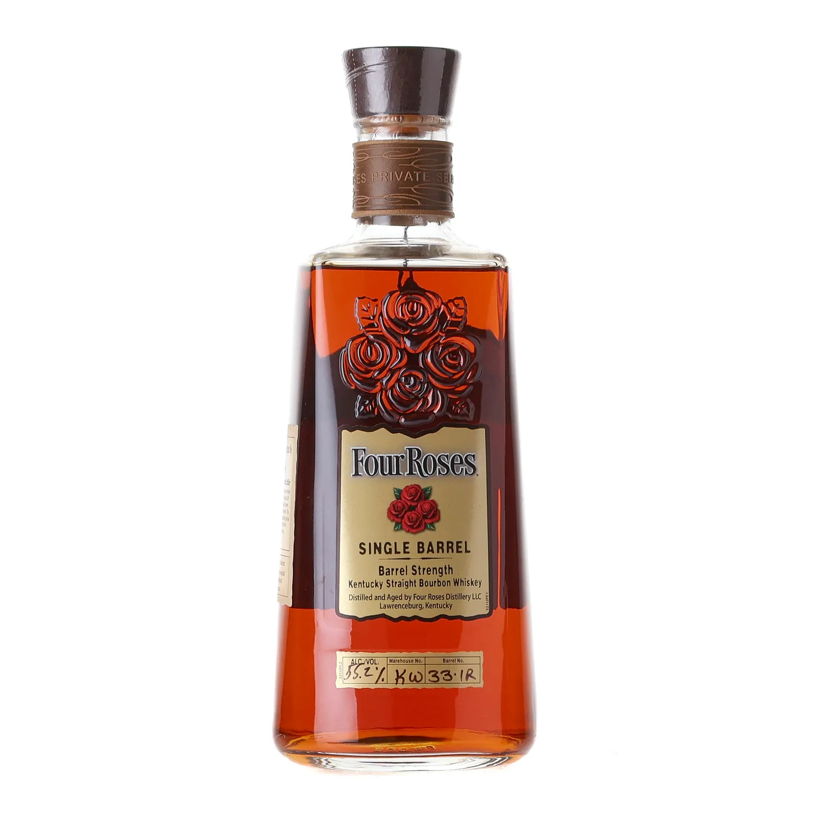Four Roses Single Barrel Barrel Strength OESK 11 Year Old, Cask #KW33-1R, 2021, 55.2% whisky bottle