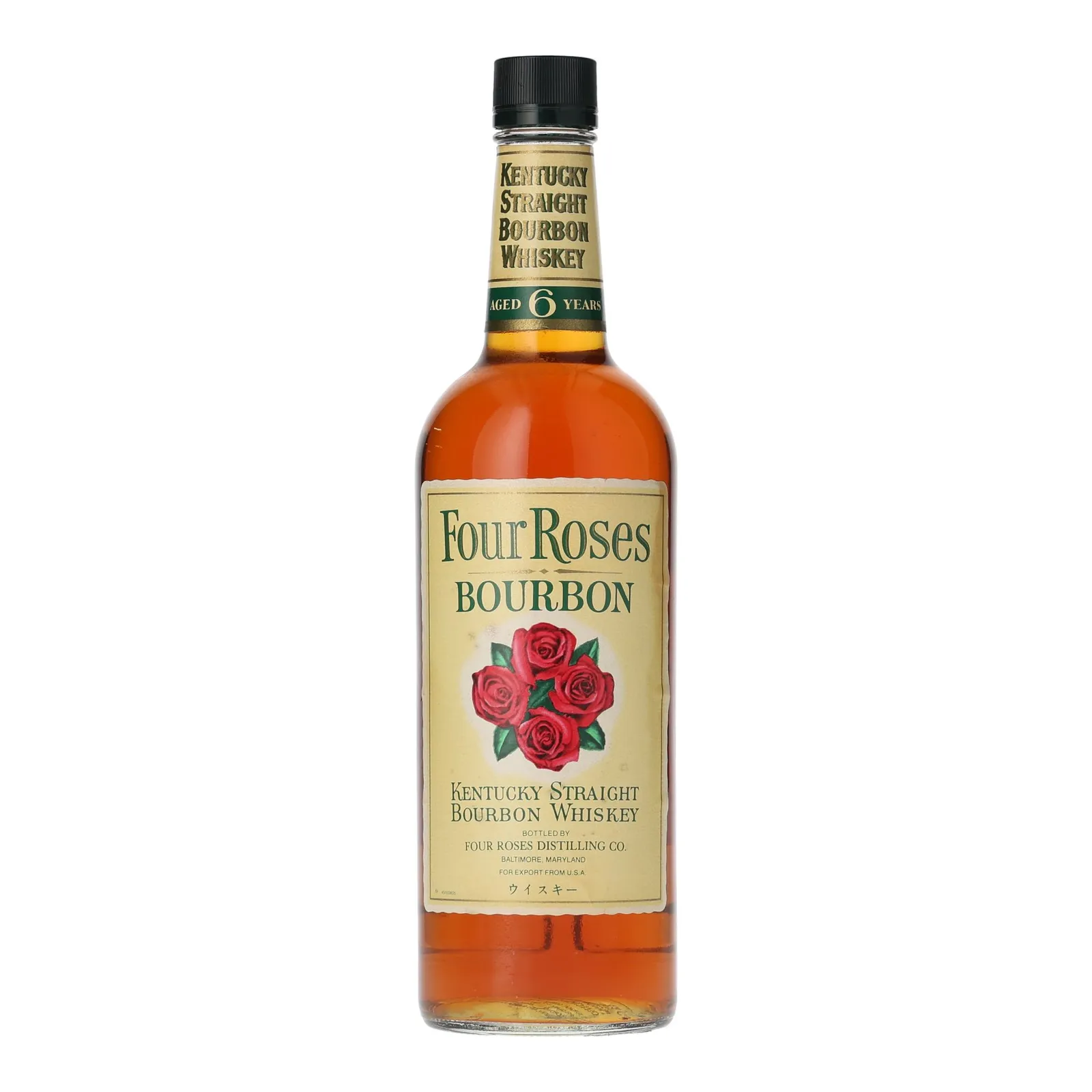 Four Roses Japanese Export 6 Year Old, New Charred Oak Cask, 43% whisky bottle