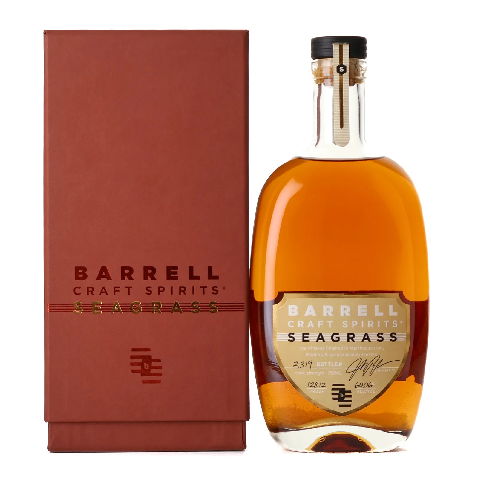 Barrell Craft Spirits Seagrass Gold Label 20 Year Old, Rum, Brandy & Madeira Cask, 64.06% whisky bottle