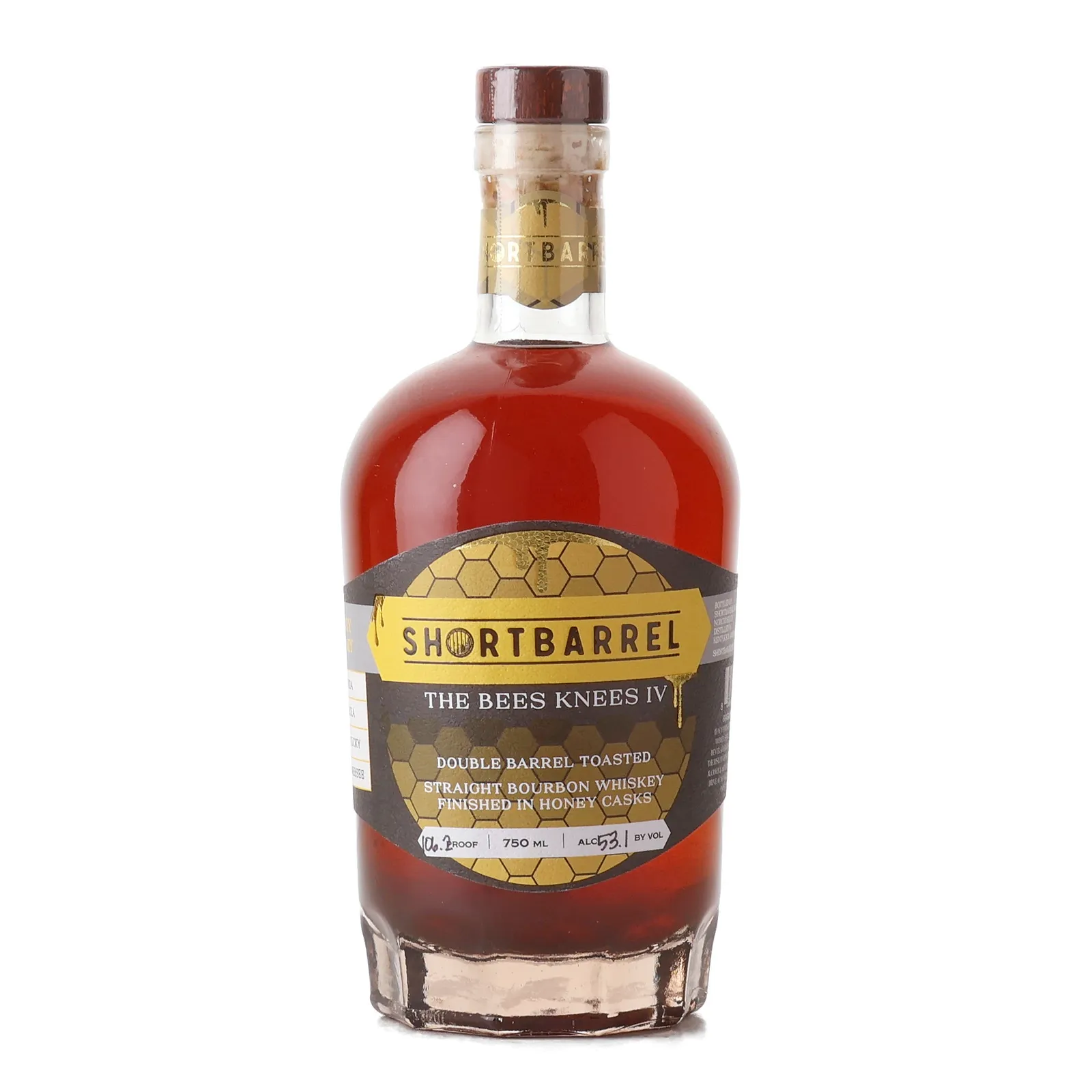 Shortbarrel The Bee's Knees 6 Year Old, Honey & Toasted Oak Cask, Batch No. IV, Shortbarrel, 53.1% whisky bottle