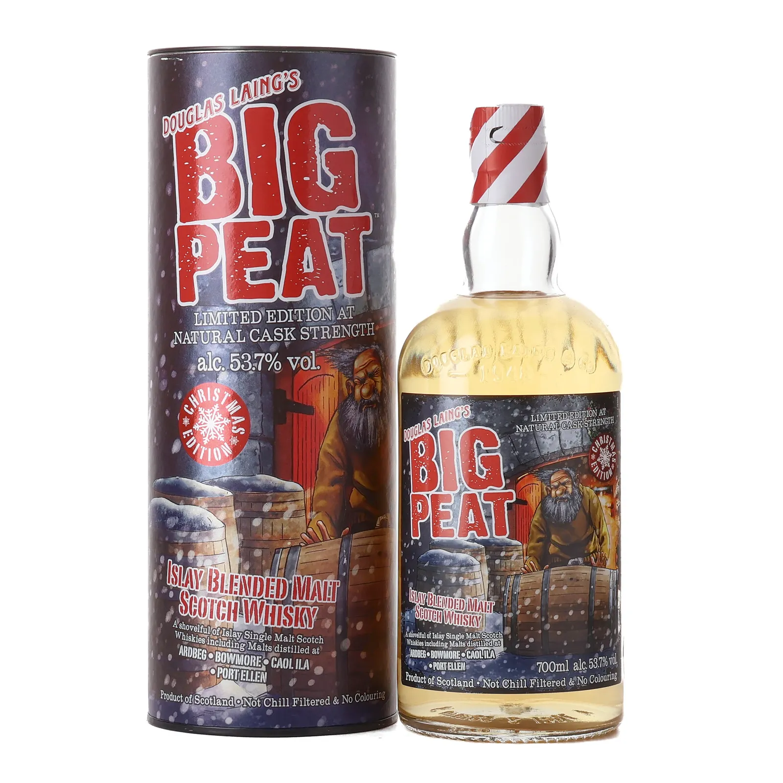 Big Peat 2019 Christmas Edition, Sherry Cask, Batch 95, Douglas Laing, 53.7% whisky bottle