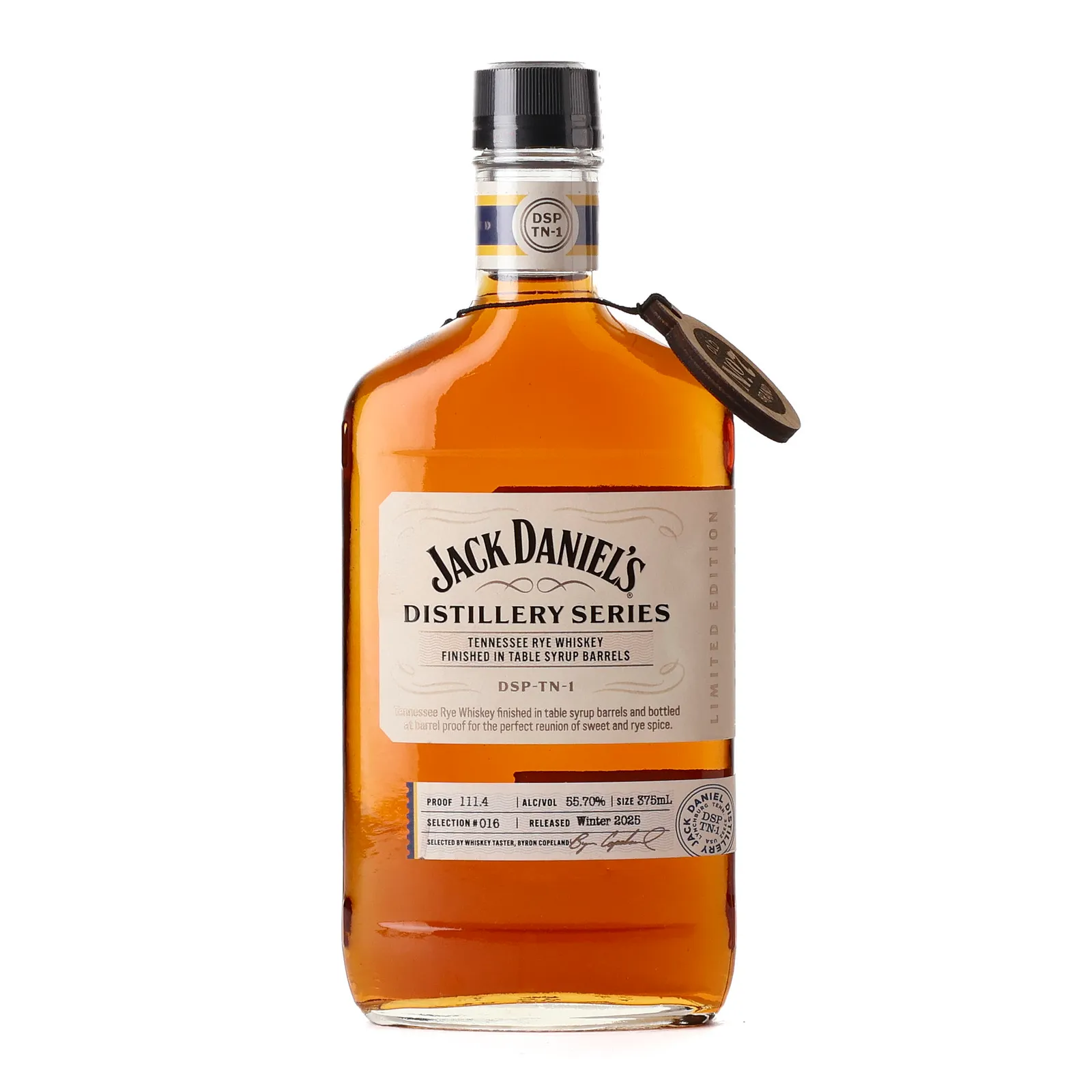 Jack Daniel's Distillery Series Tennessee Rye Whiskey Finished in Table Syrup Barrels, Selection #016, 2025, 55.7% whisky bottle