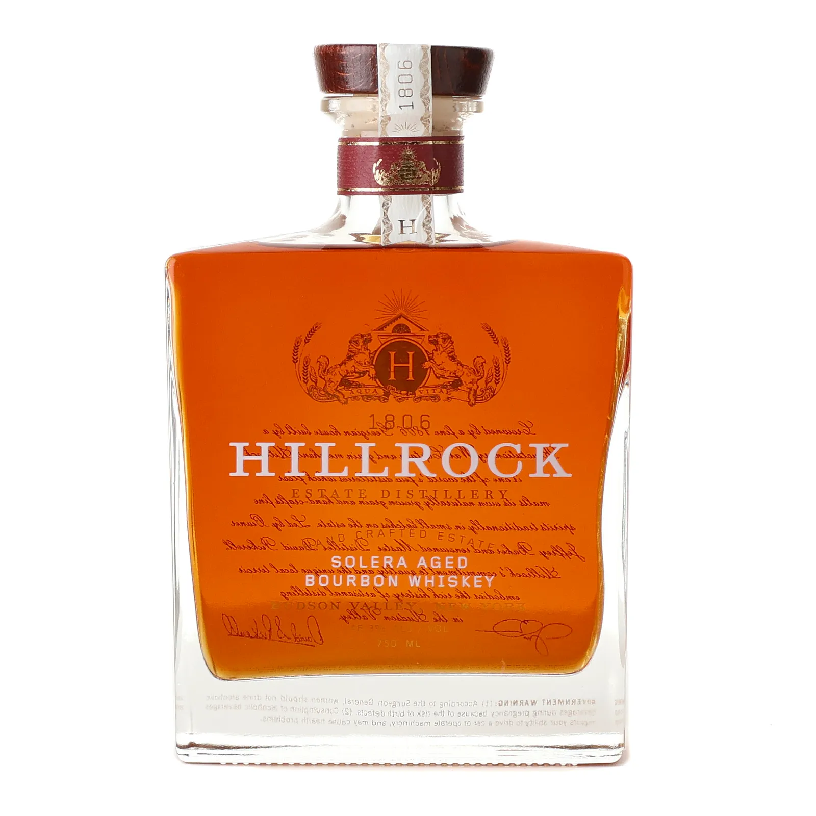 Hillrock Solera Aged Bourbon, American Oak & Sherry Cask, 46.3% whisky bottle