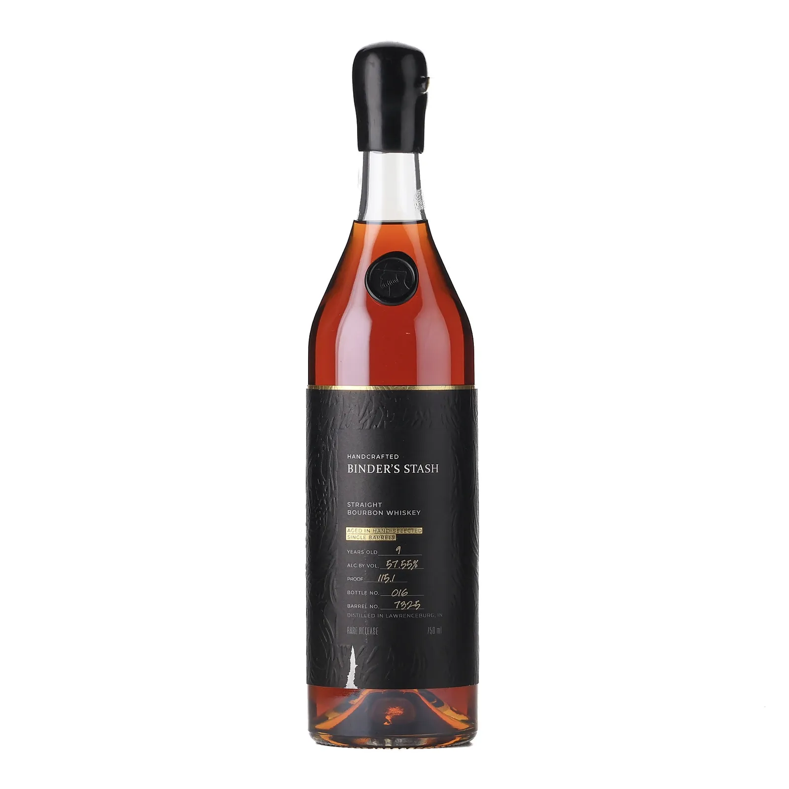 Binder's Stash BV Private Selection 9 Year Old, New Charred Oak Cask, Cask #7325, 57.5% whisky bottle