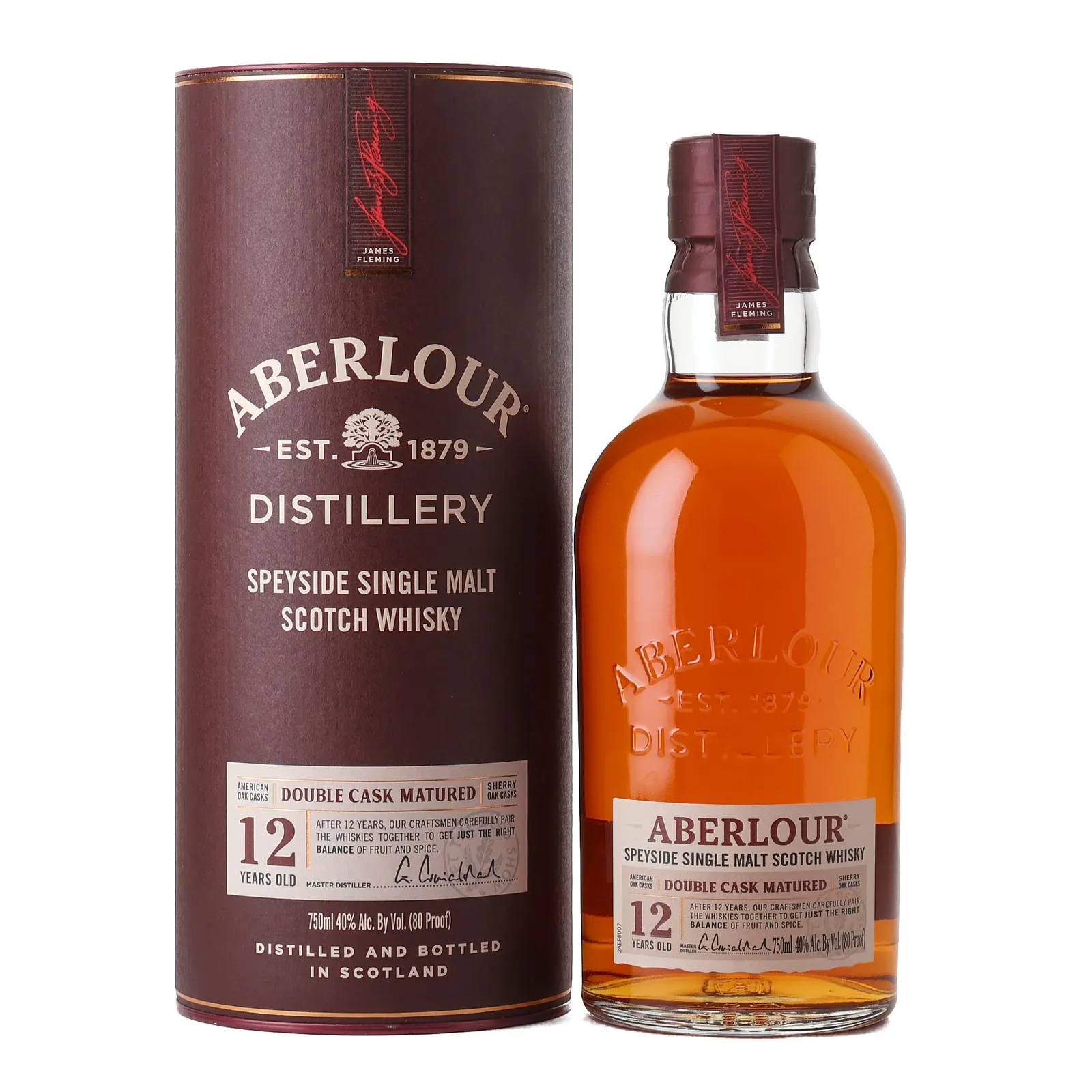 Aberlour Double Cask Matured 12 Year Old, Bourbon & Sherry Cask, 40% whisky bottle