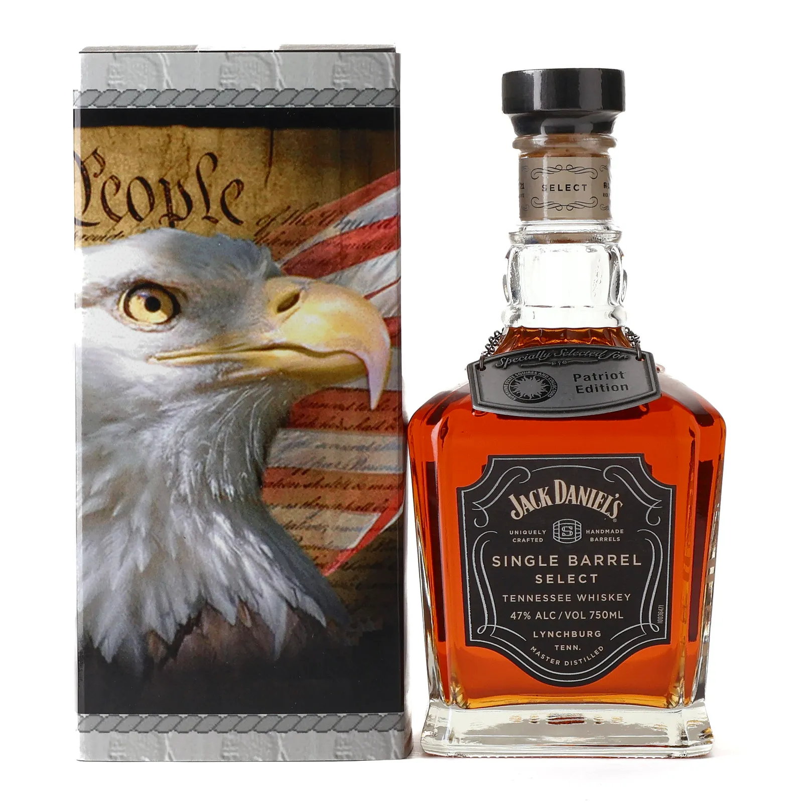 Jack Daniel's Single Barrel Select 2021 "Patriot Edition", New Charred Oak Cask, Cask #21-01010, 2021, 47% whisky bottle