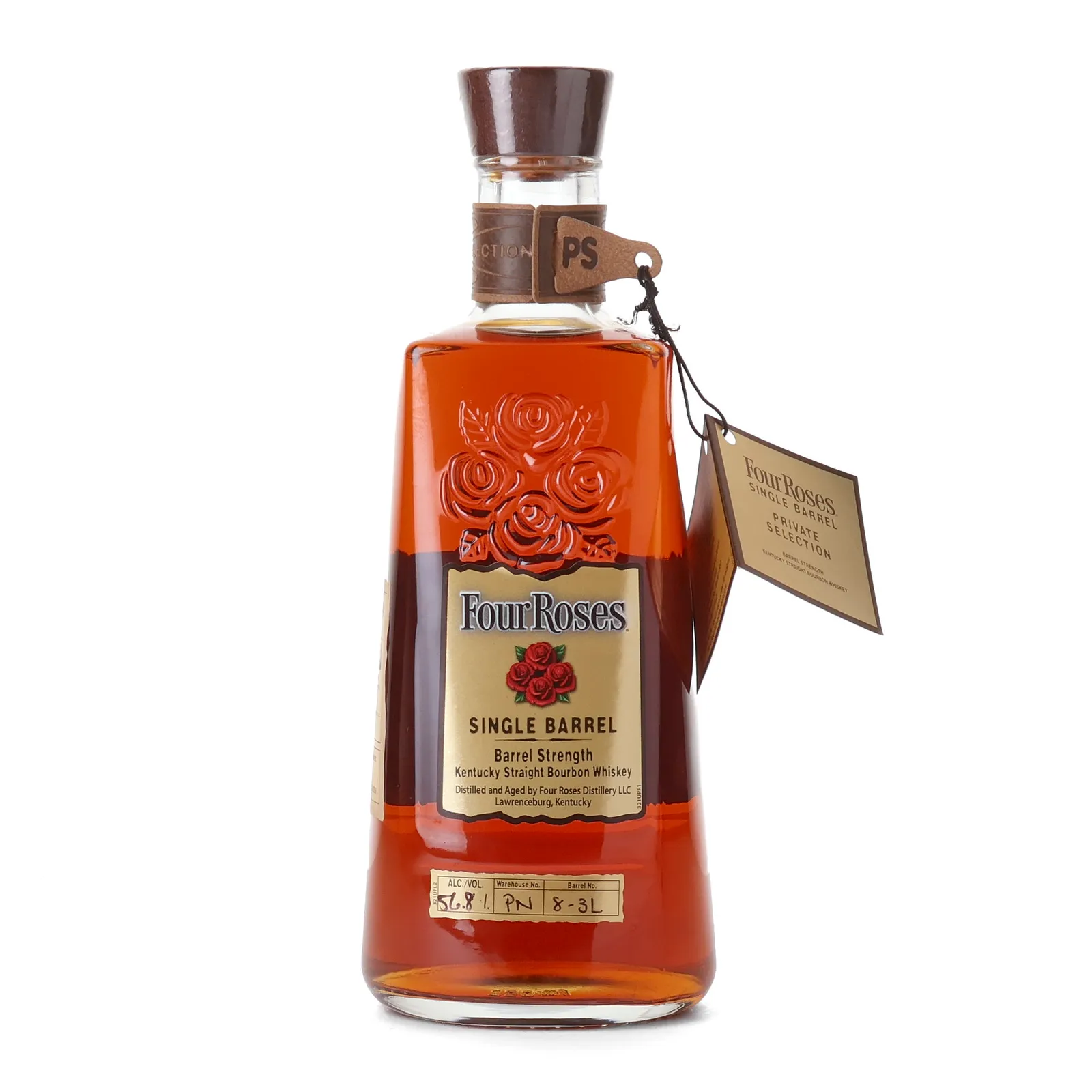 Four Roses Barrel Strength OESV 11 Year Old, New Charred American Oak Cask, Cask #PN 8-3L, Kenwood Liquors, 56.8% whisky bottle