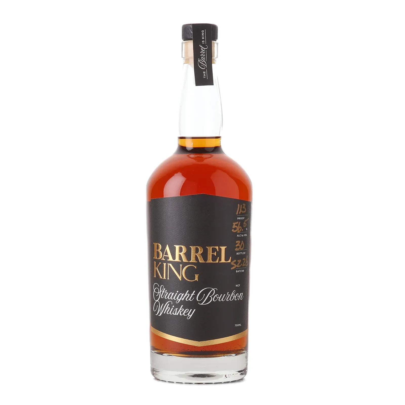 Barrel King Straight Bourbon Whiskey, Batch No. S2.26, 56.5% whisky bottle