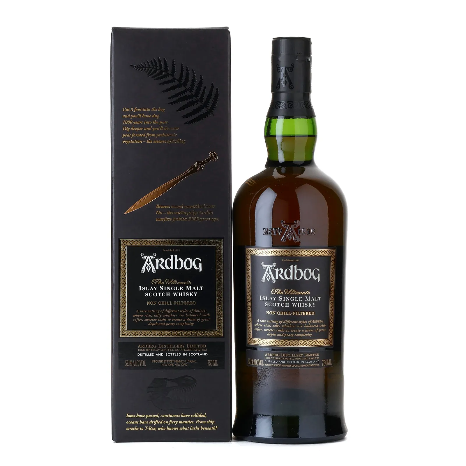 Ardbeg Ardbog 10 Year Old, Bourbon & Manzanilla Sherry Cask, 2013, 52.1% whisky bottle