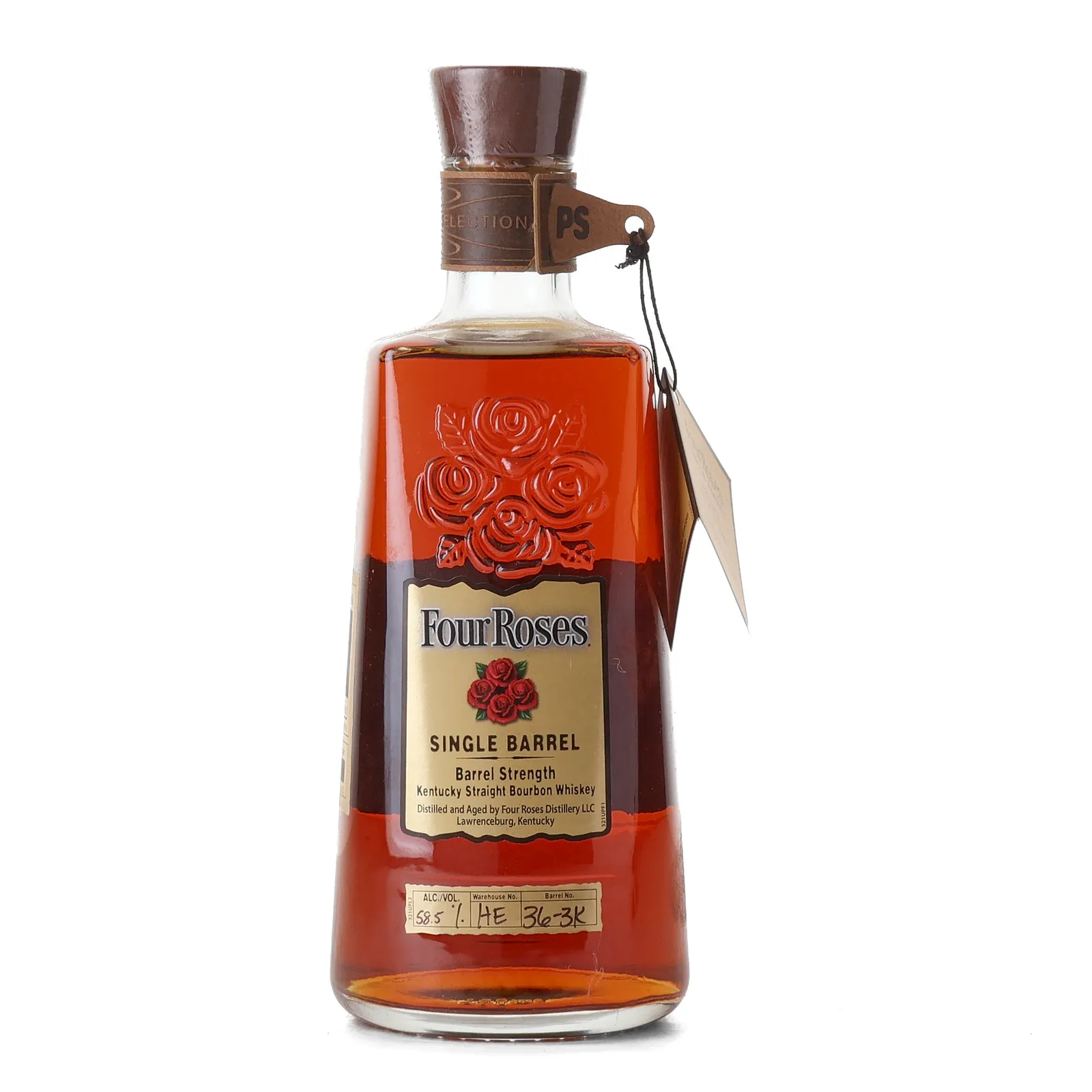 Four Roses Single Barrel Barrel Strength OESO KC Spirits Private Barrel Selection 9 Year Old, Cask #36-3K, 2022, 58.5% whisky bottle