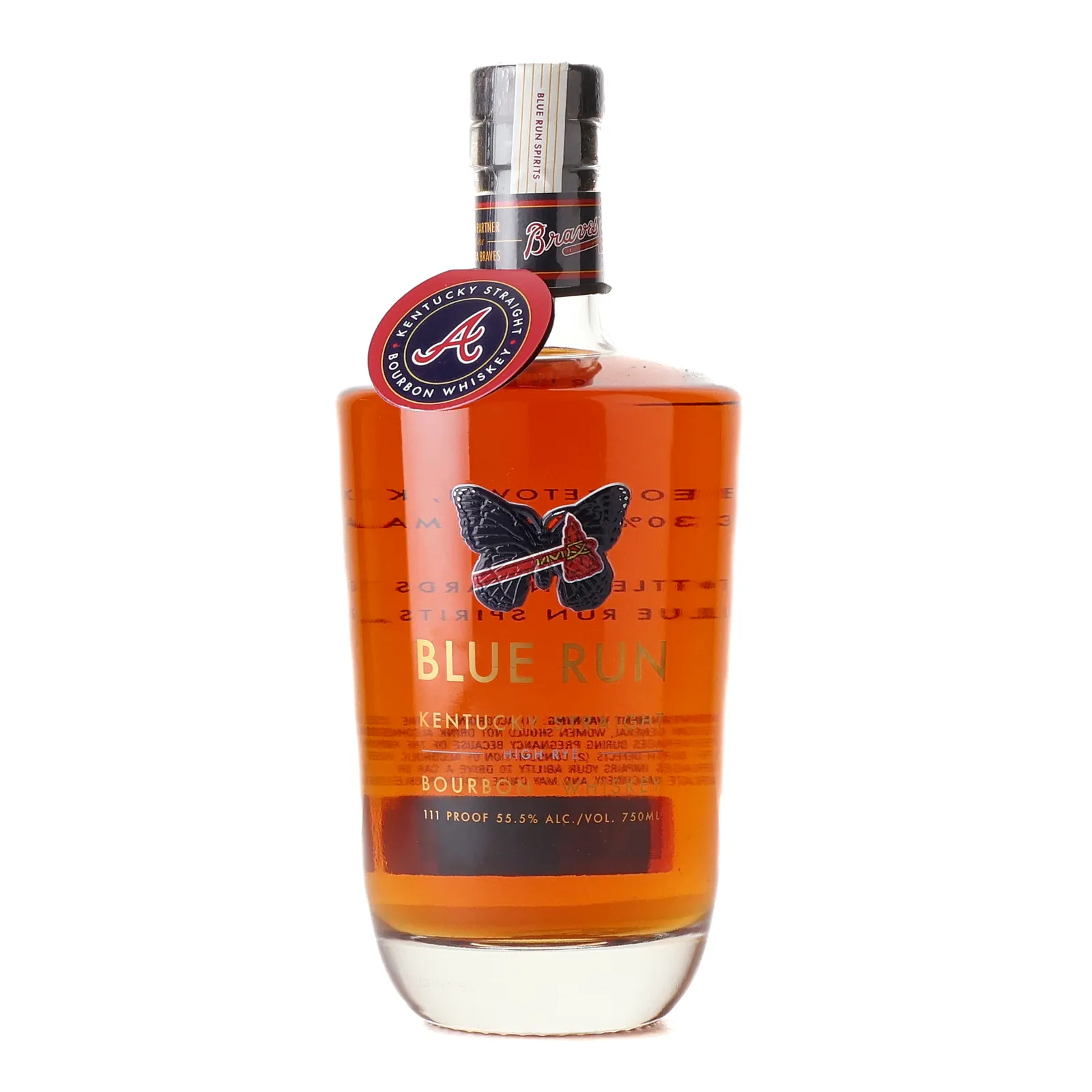 Blue Run High Rye: Atlanta Braves Limited Edition, 55.5% whisky bottle