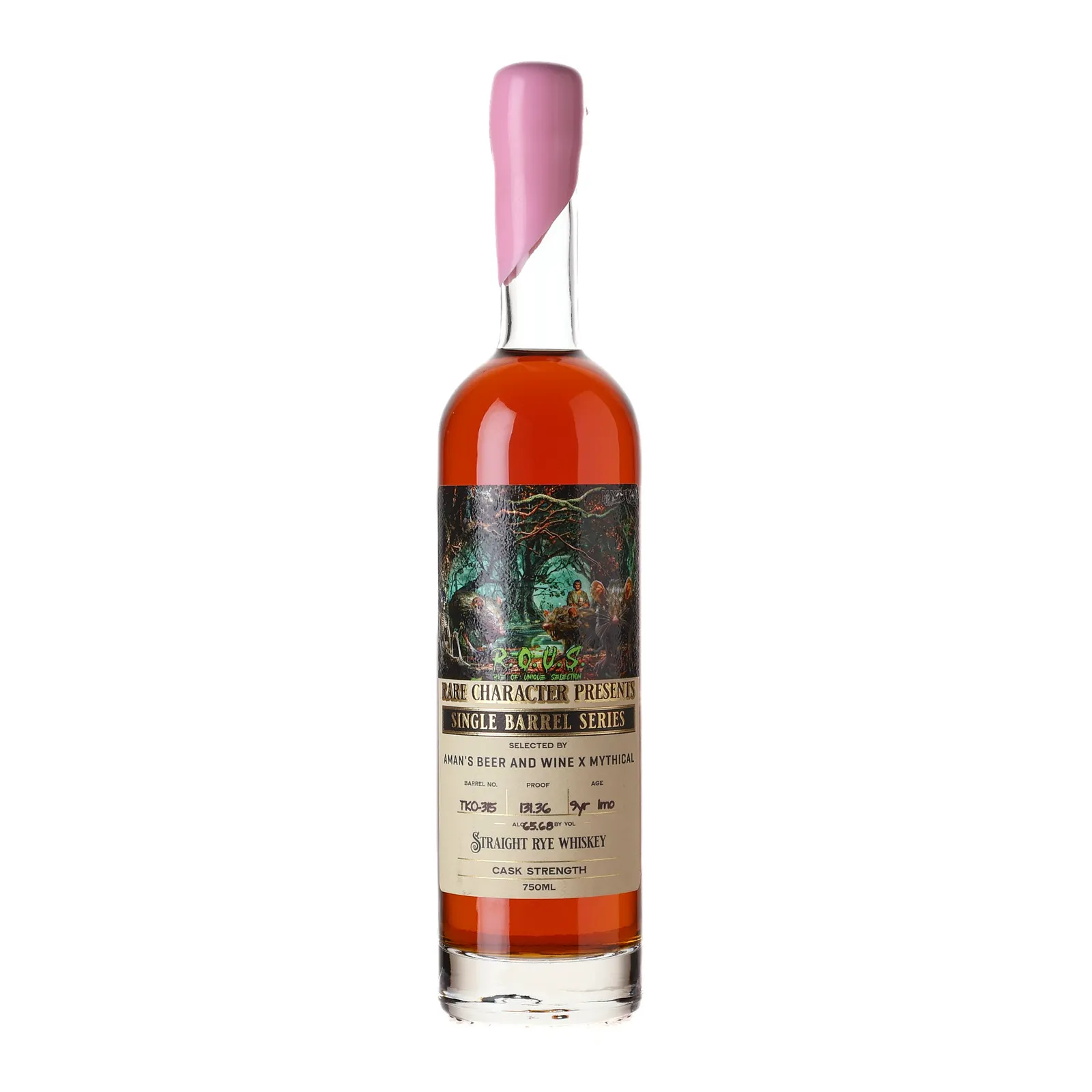 Rare Character Single Barrel Series TKO 9 Year Old, Cask #TKO-315, 2015, Aman's Beer & Wine, 65.7% whisky bottle