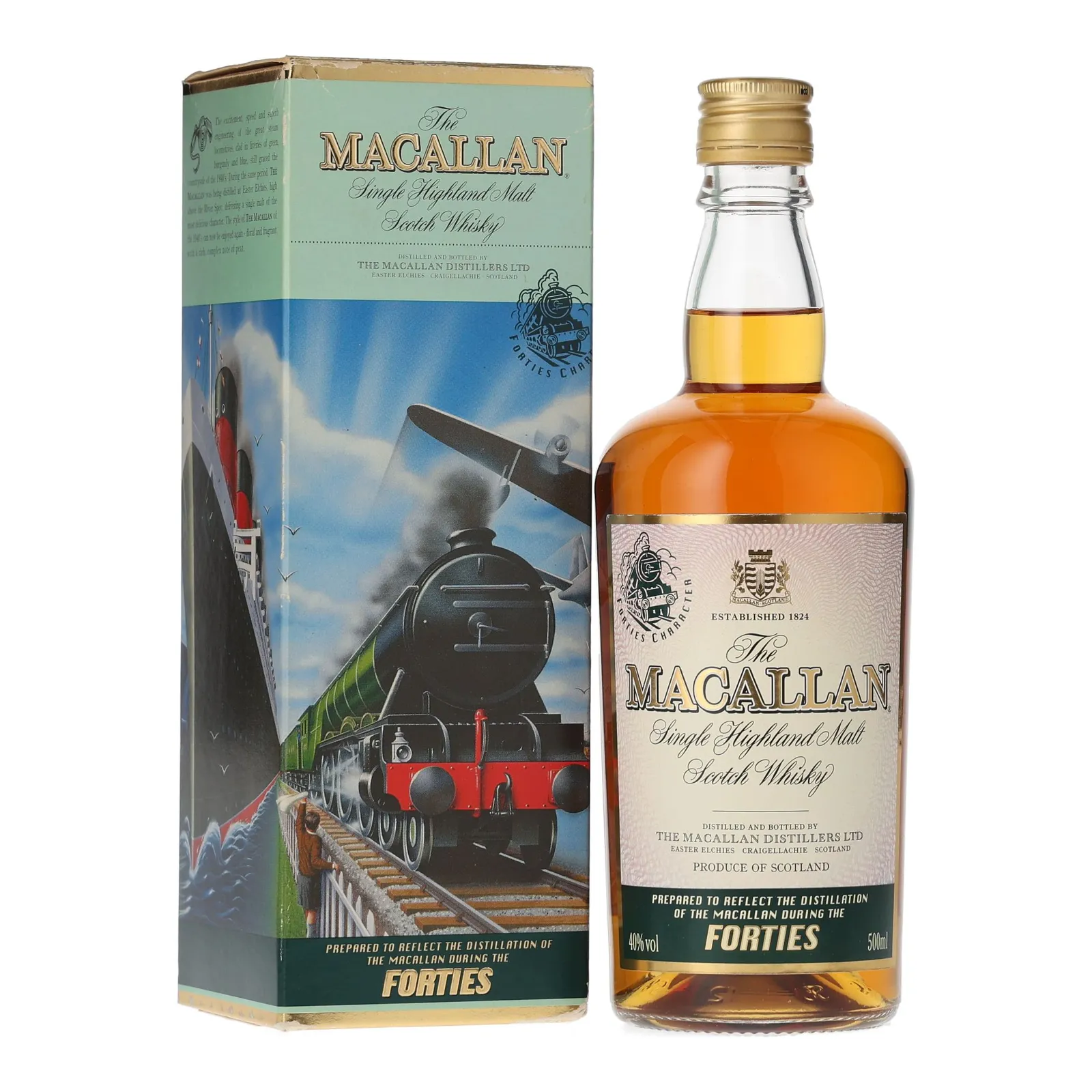 Macallan Forties Travel Series, Sherry Cask, 2001, 40% whisky bottle