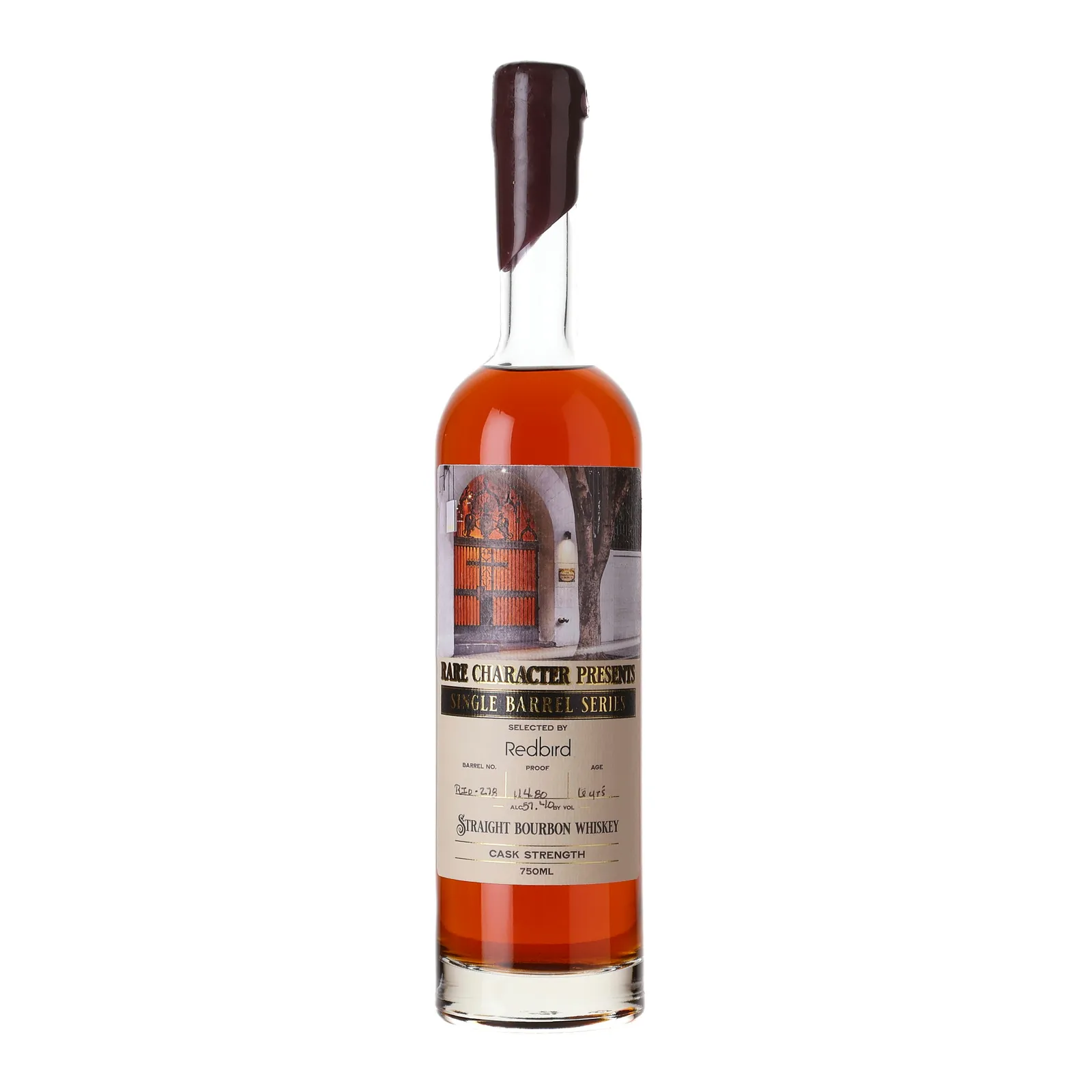 Rare Character Single Barrel Series Redbird 6 Year Old, Cask #RIO-278, 2022, 57.4% whisky bottle