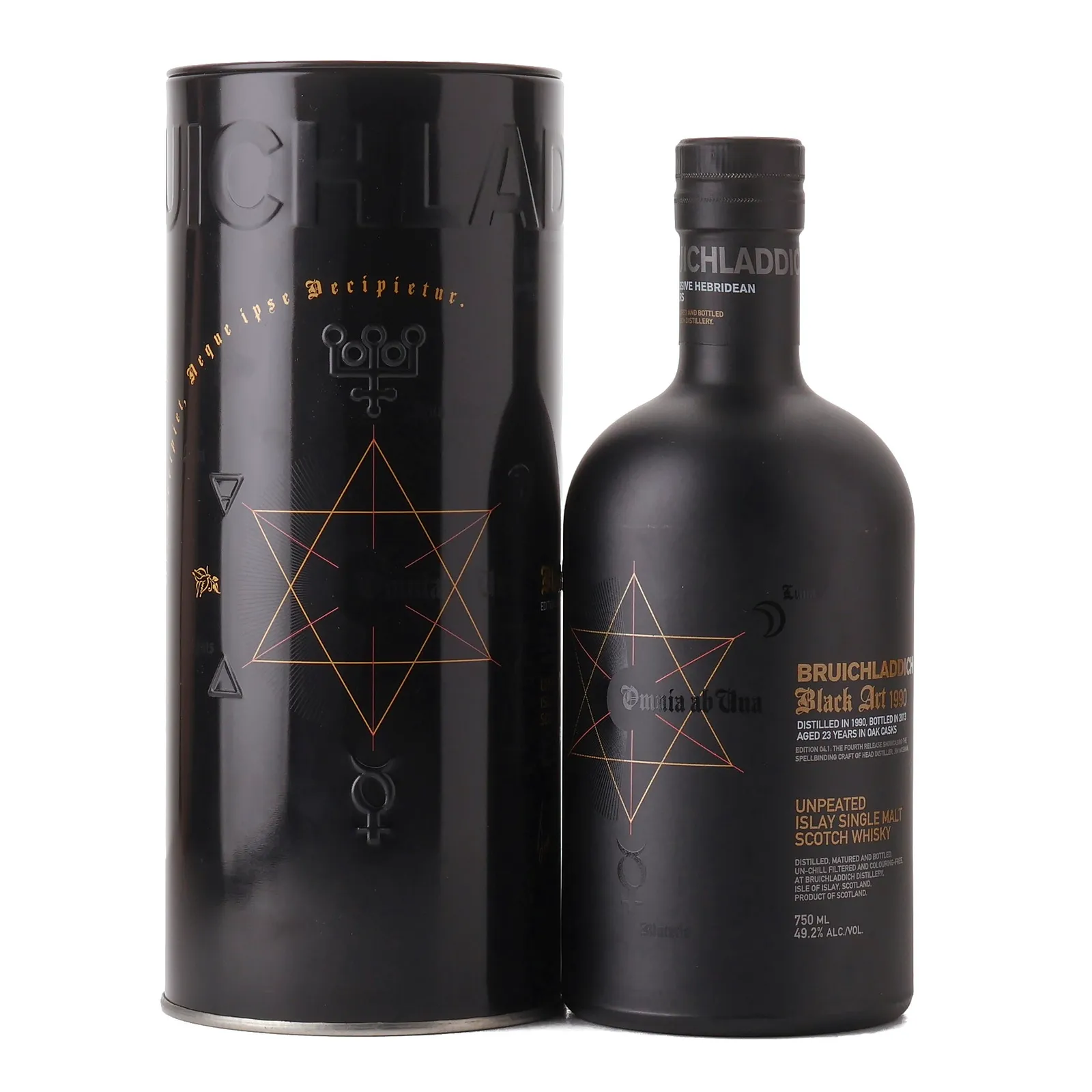 Bruichladdich Black Art 04.1 23 Year Old, Oak Cask, 2013, 49.2% whisky bottle